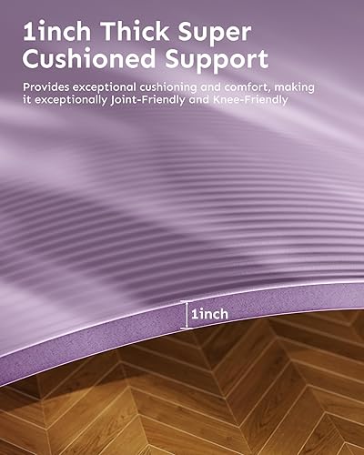 Miniatura 7 de Esterilla de yoga con correa de transporte, soporte acolchado, para entrenamientos de fitness y gimnasio