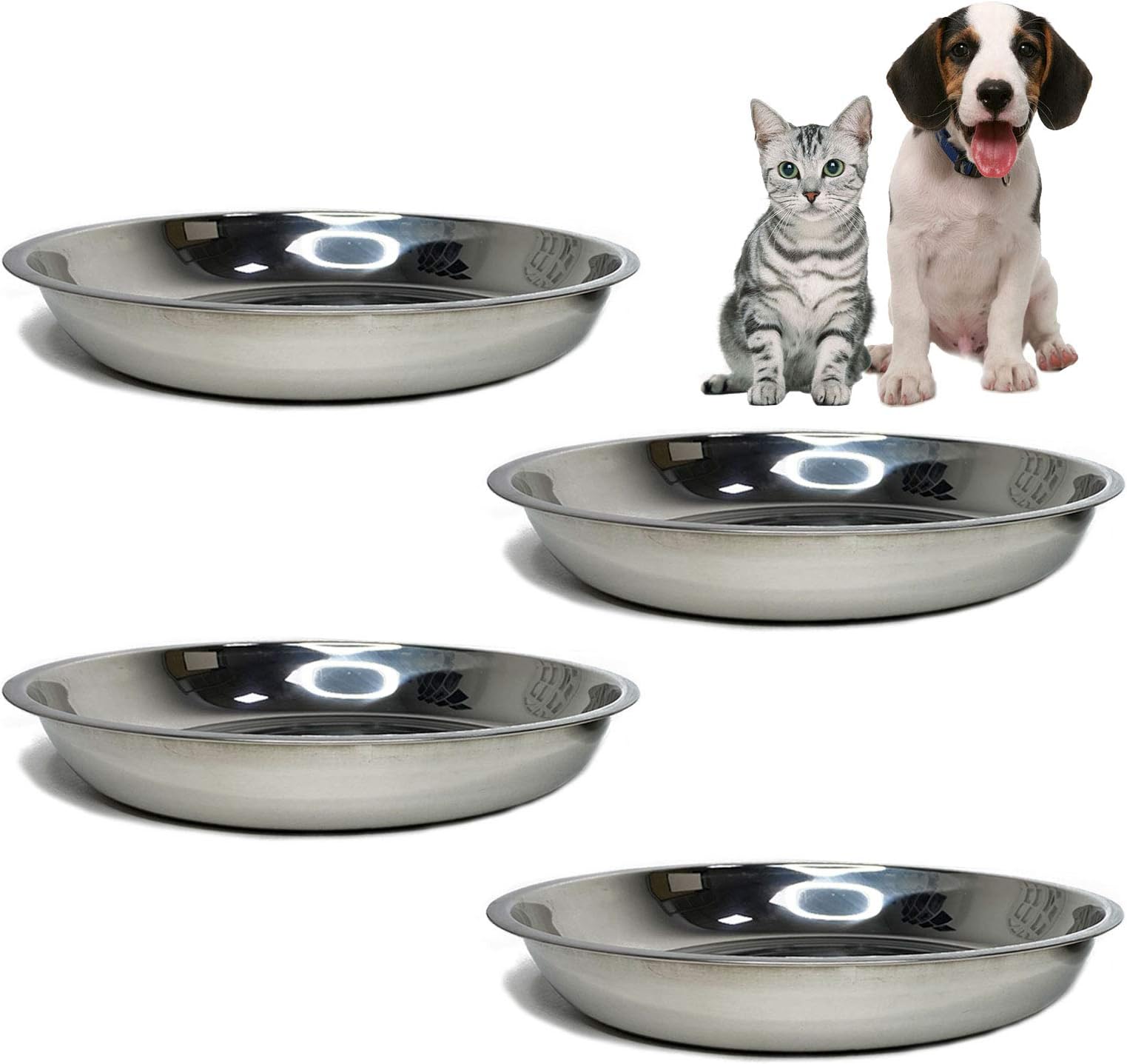 PetFusion Premium 304 Food Grade Stainless Steel Dog & Cat