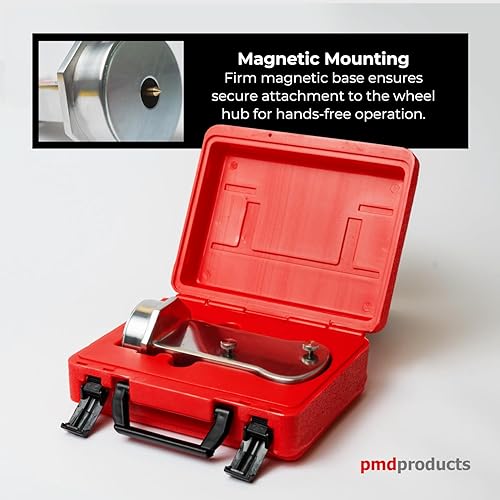 Miniatura 6 de PMD Products Medidor de alineación magnético de inclinación, ruedas y KPI - Herramienta de alineación de ruedas de precisión para un ajuste preciso
