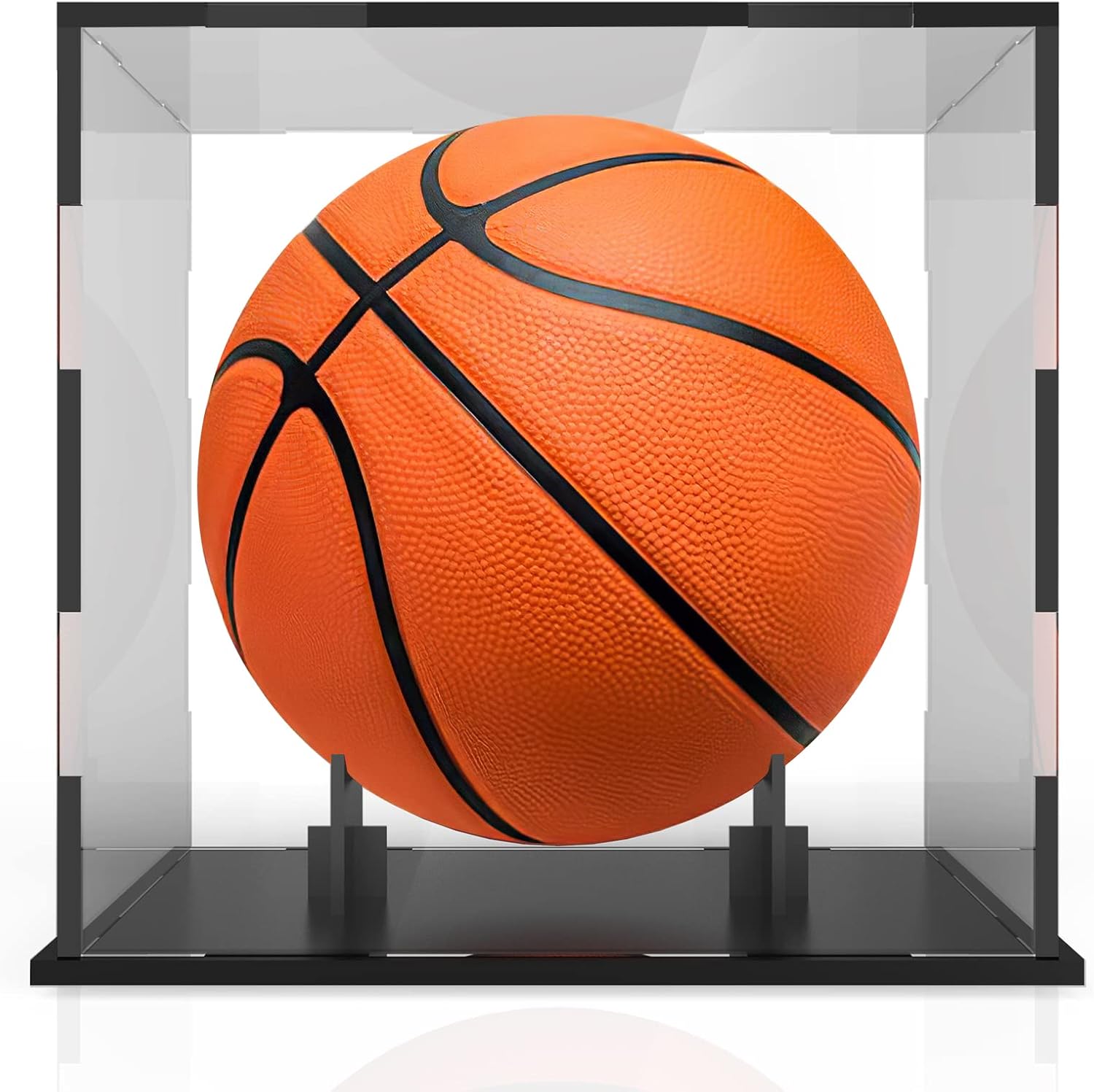 Basketball Display Case UV Protection Clear Basketball