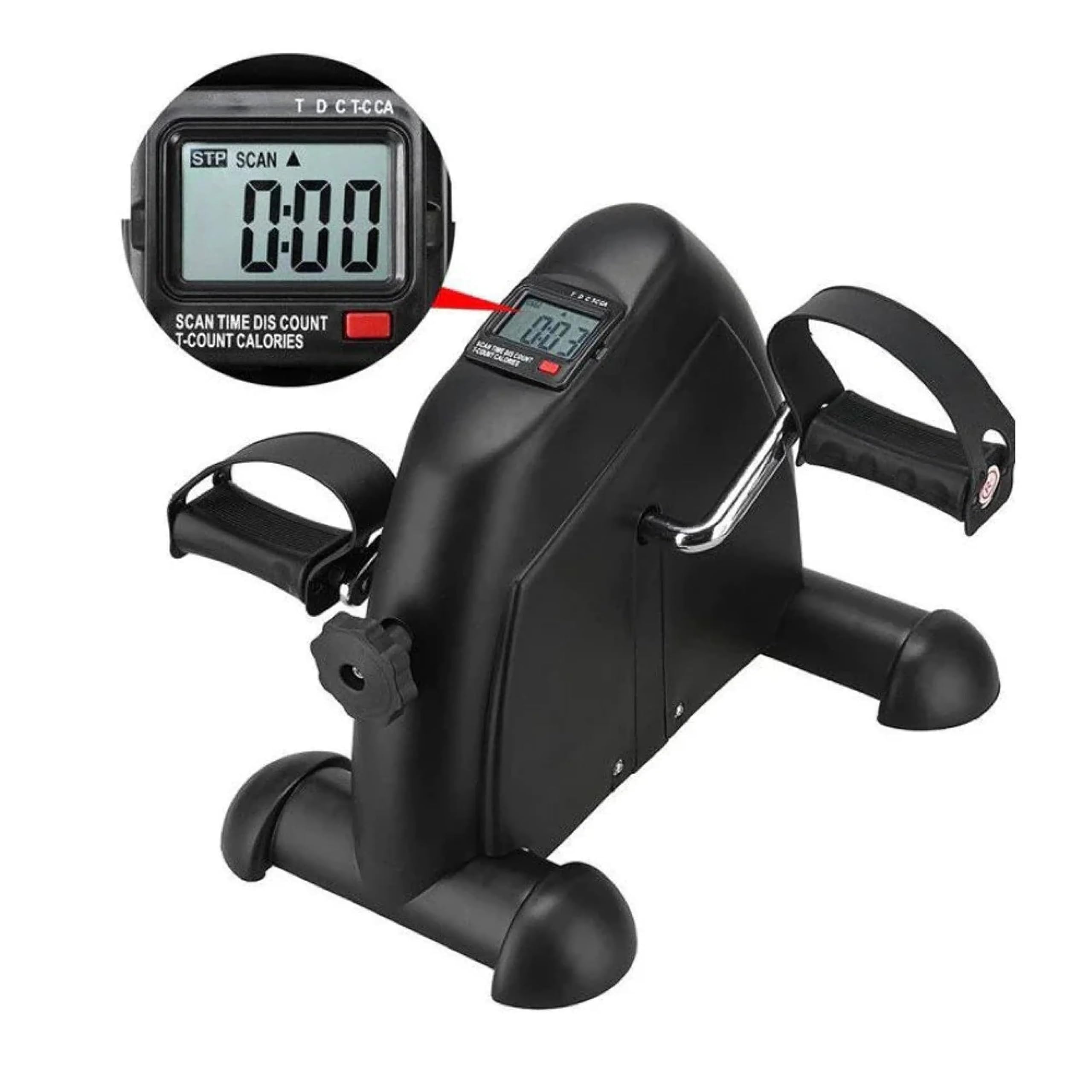 Mini Heimtrainer, mit LCD Display, Kompaktes Fitnessgerät für Arm- und Beintraining