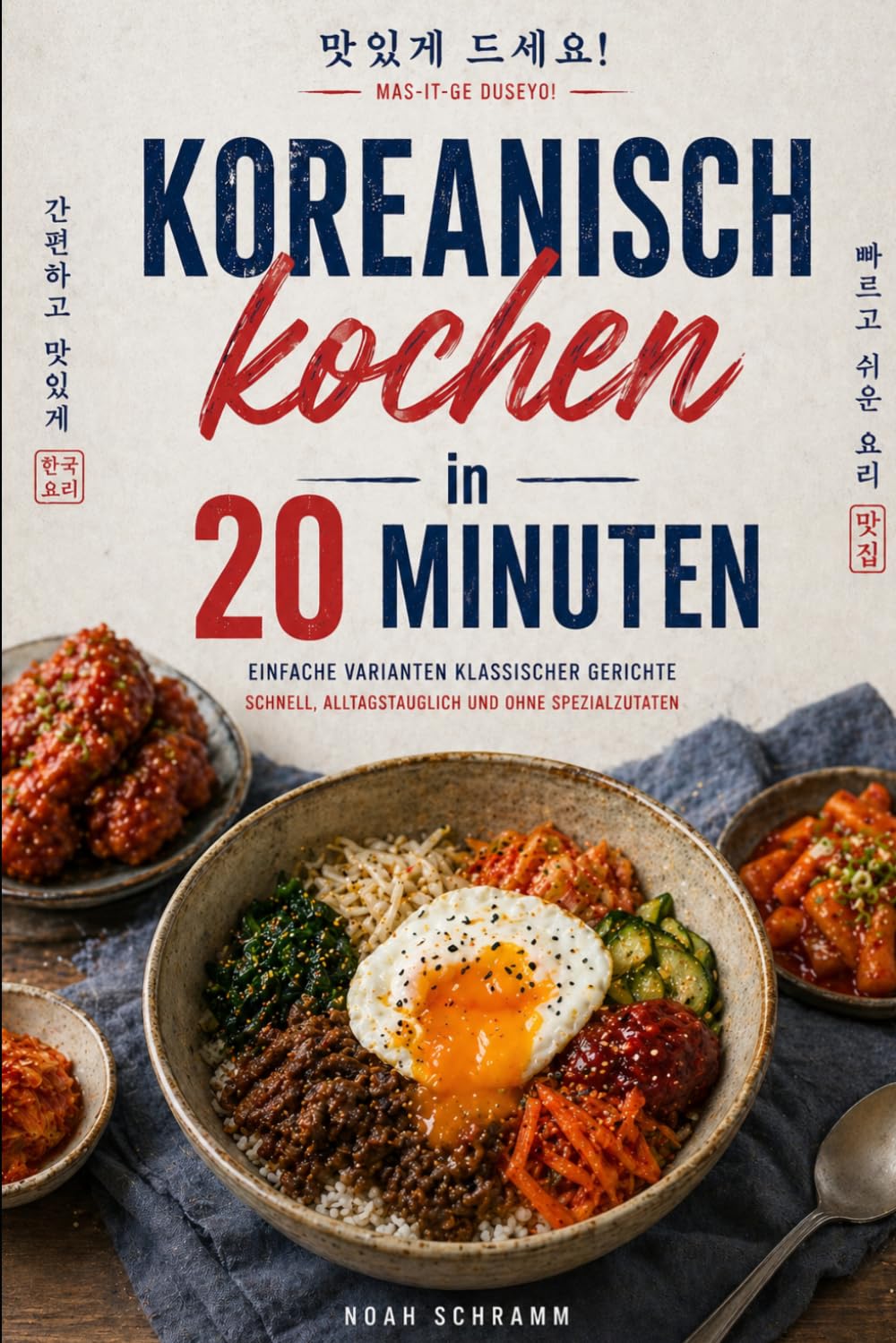 Koreanisch kochen in 20 Minuten - Schnelle koreanische Rezepte mit Kimchi, Korean Fried Chicken und Streetfood – kein Rezept dauert länger als 20 ... Abendessen, einfach und ohne Spezialzutaten