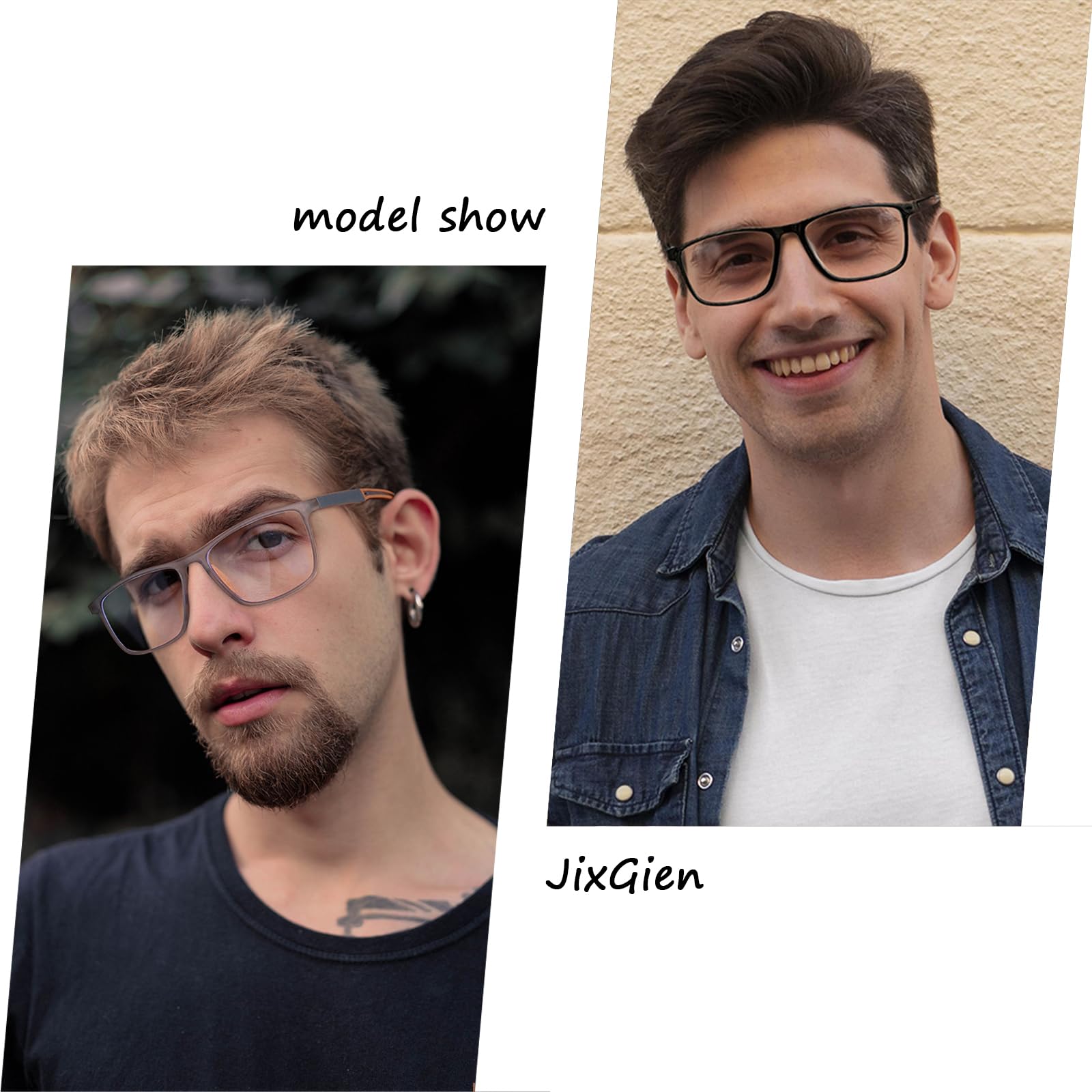 2 Stück Herren Lesebrille Sportbrille mit Blendschutzfilter Leichte Gläser