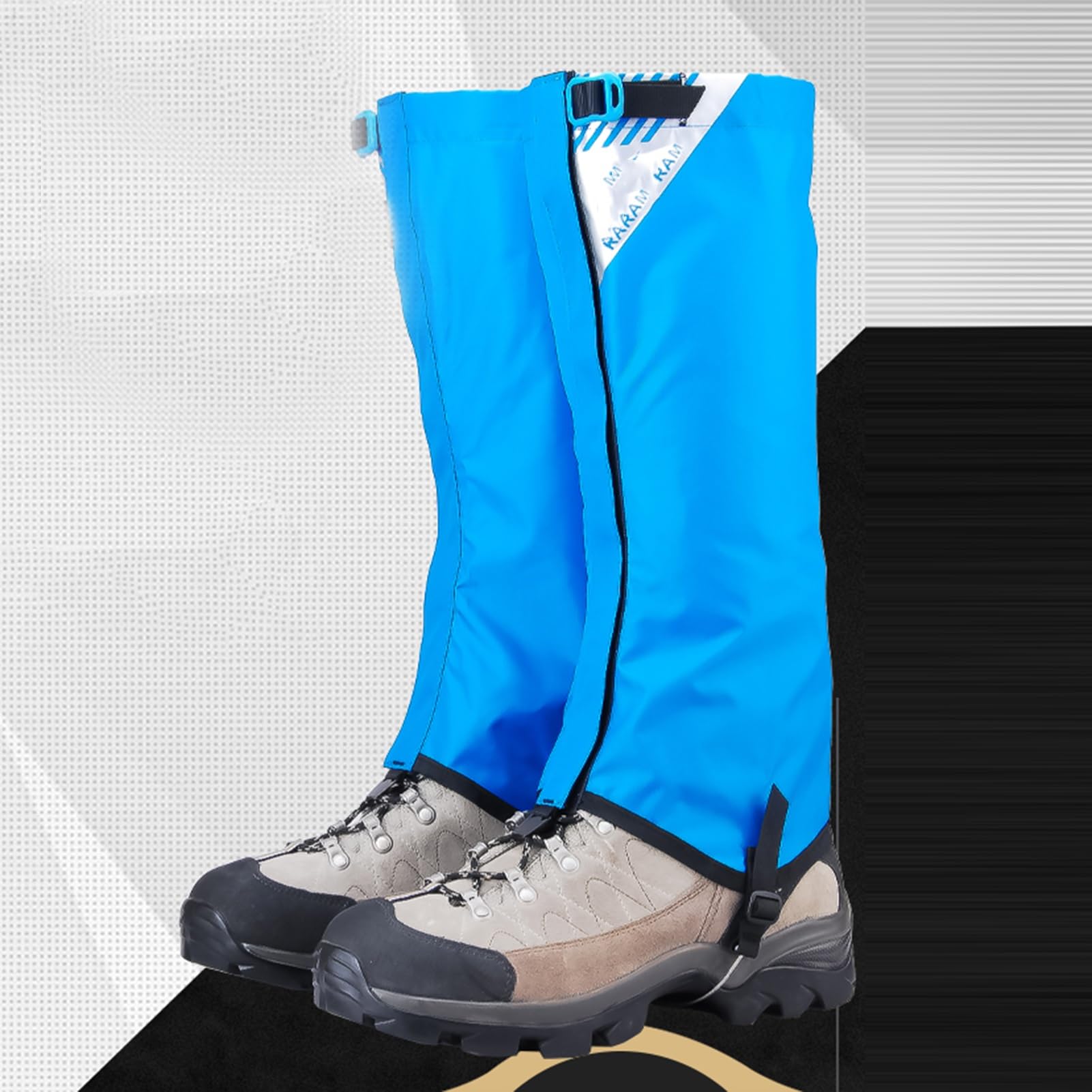 Polainas For Piernas, For Caza Y Senderismo, con Gancho Metálico For Cordones, Ajustables For Botas De Nieve, Senderismo Y Caza, For Hombres Y Mujeres(Blue,40X34cm)