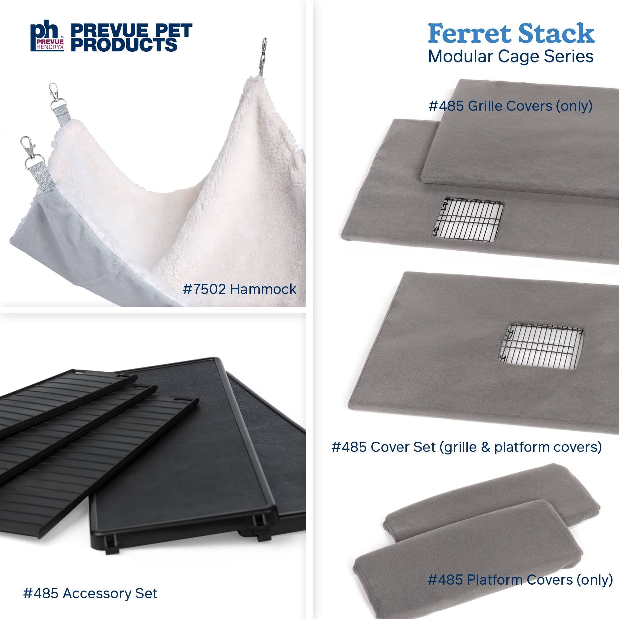 Prevue Pet Products Frettchen Stack One Story Frettchen Home mit tragbarem Ständer, ausbruchsicheres Schloss, Hängematte, Rampen, erweiterbares Zusatz-Käfig-Stapelsystem