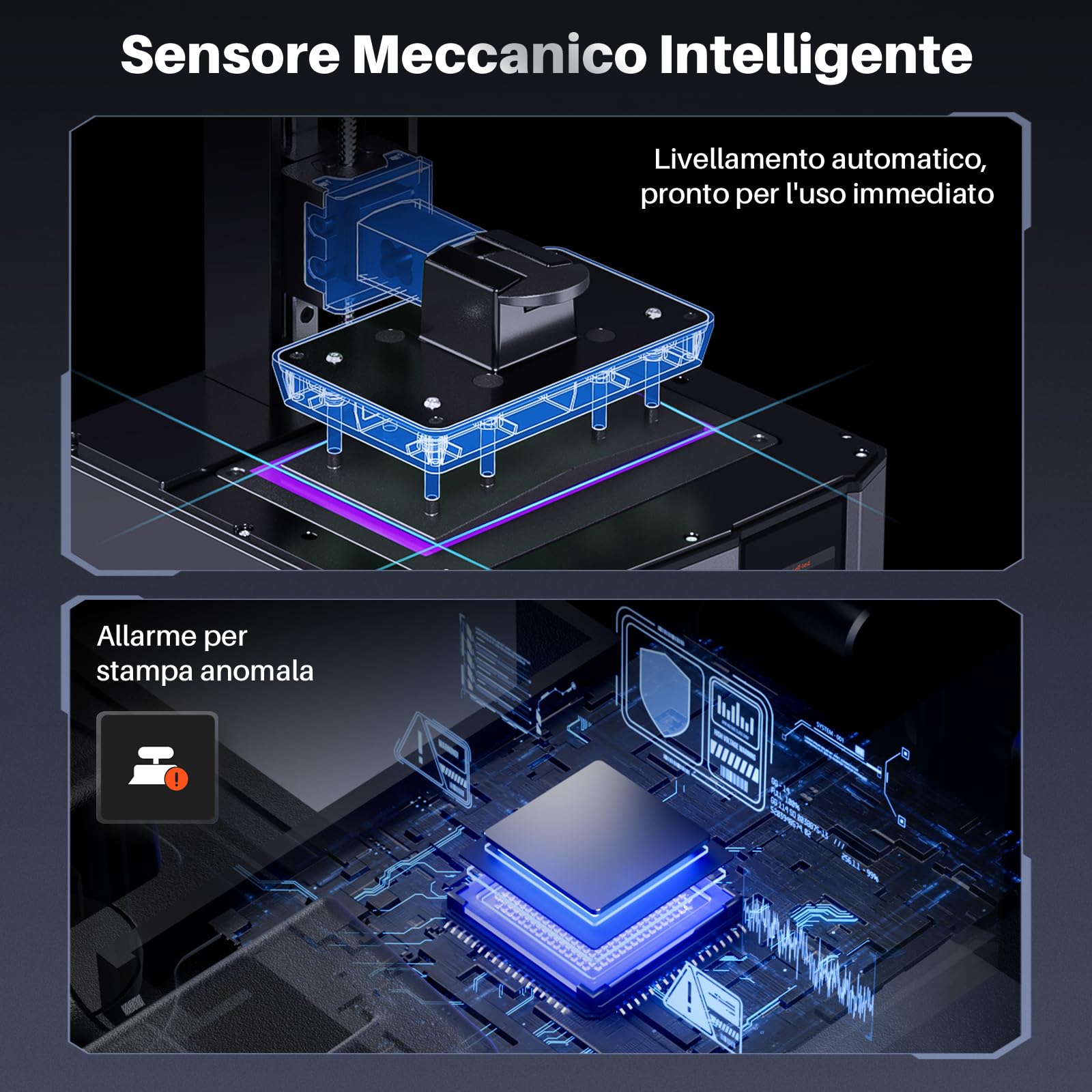 ELEGOO Mars 5 Ultra Stampante 3D in Resina MSLA 9K, Livellamento Automatico, Stampa 3D Veloce a 150 mm/h, Telecamera AI, Stampa Cluster WiFi, Grandi Dimensioni di Stampa 153,36 * 77,76 * 165 mm³