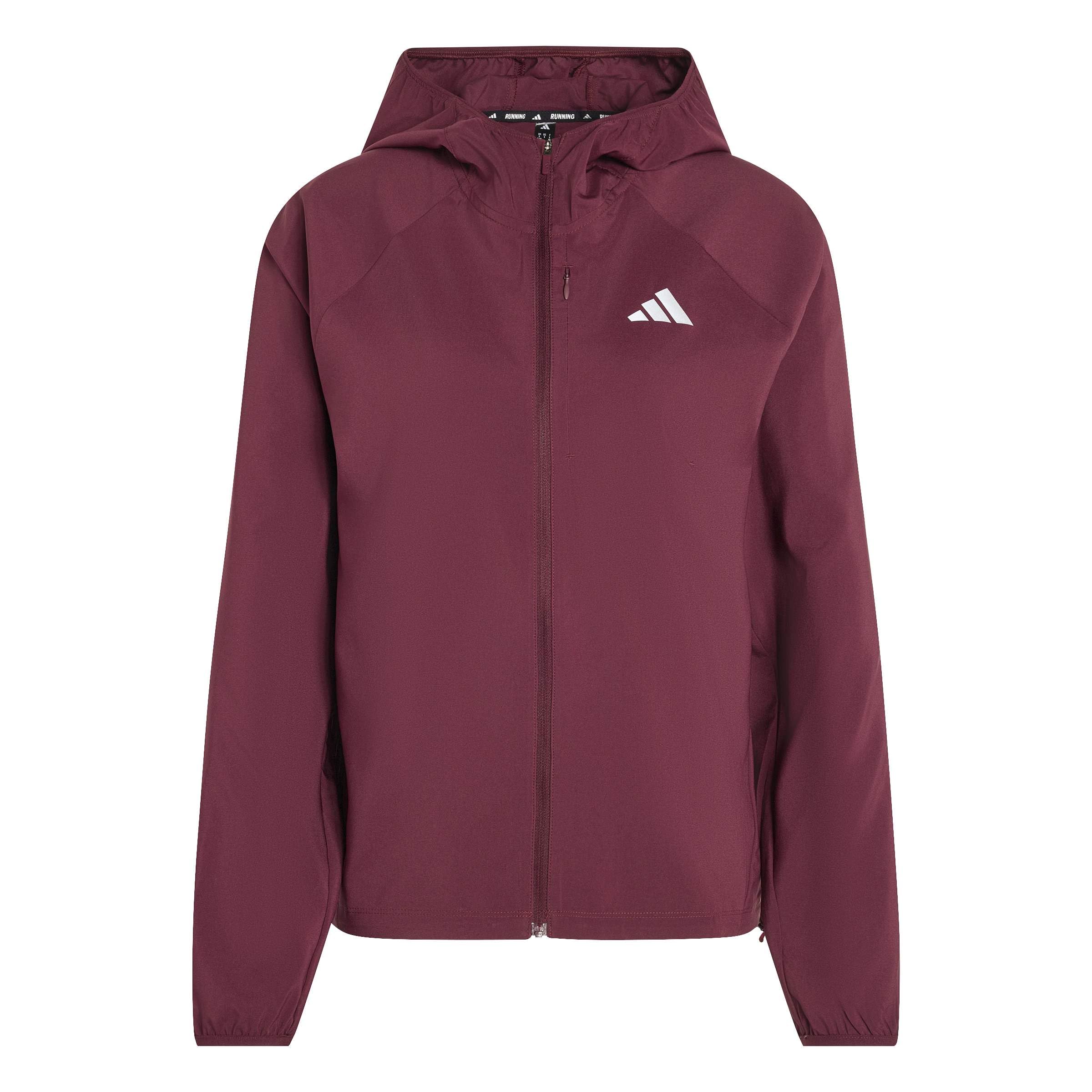 adidas Women's Adi365 Running Essentials Coat, maroon, XXL