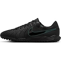 NIKE Tiempo Legend 10 Academy TF, Sneaker Uomo, Black, Black-Deep Jungle, 37.5 EU