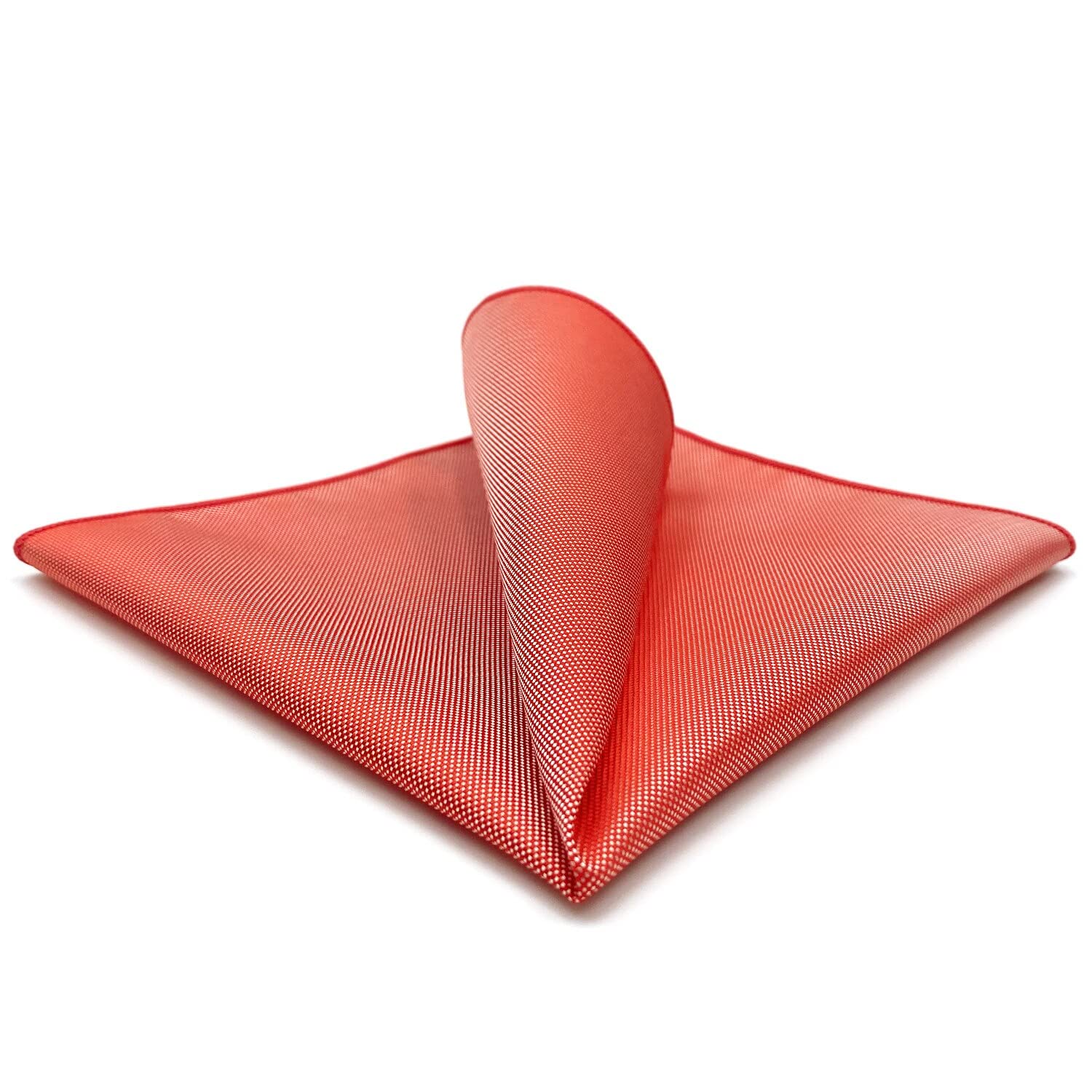 S&W SHLAX&WING Mens Pocket Square Solid Color Plain Blue Red Grey Large for Suit