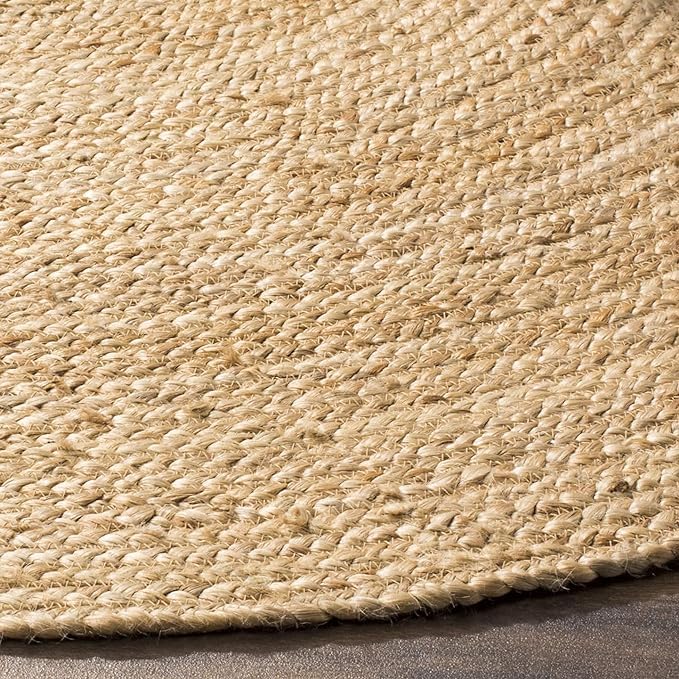 Tapis rond en jute intérieur extérieur et couloir de maison