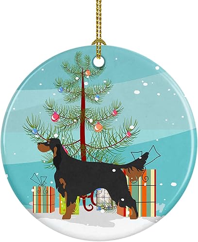 Miniatura 6 de Caroline's Treasures Perro de Presa Canario - Adorno de cerámica para colgar en el árbol de Navidad, para el hogar, Navidad, fiestas, regalo, 3