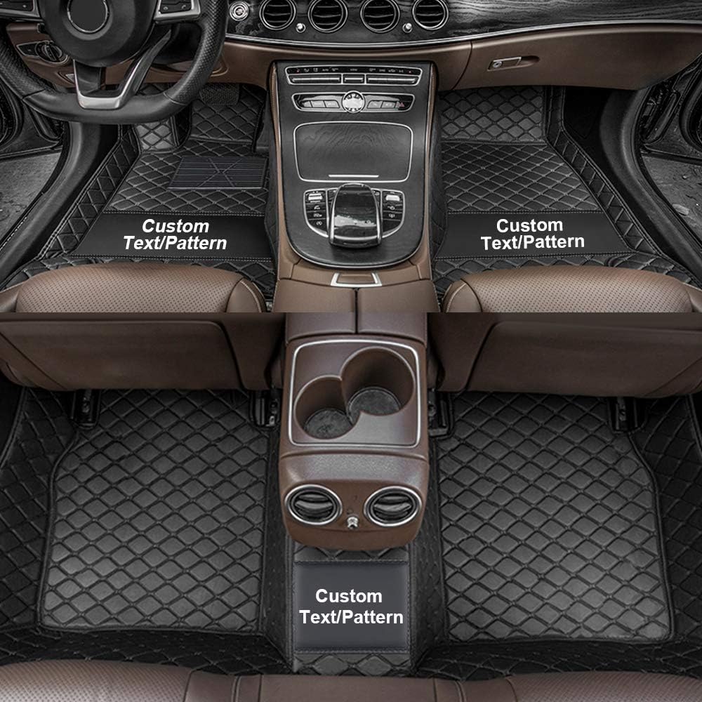 Leather car Mats Fit for Continental GT 2012-2017 Floor Mats Full Protection Car Accessories 3 Piece SetBlack