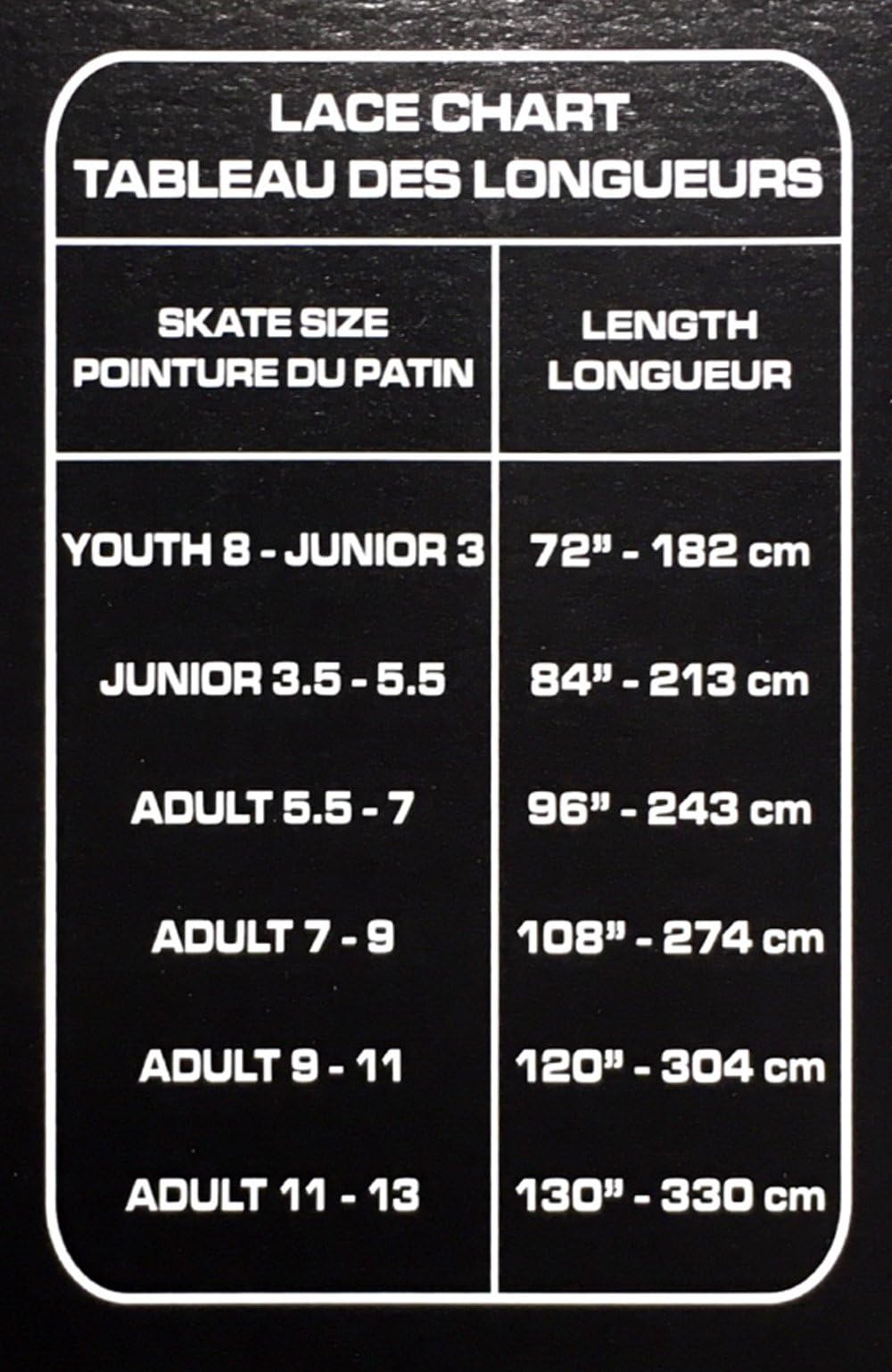 Elite Hockey PRO-X7 Wide Molded Tip Cotton Hockey Skate Laces (Color, Size Choice)