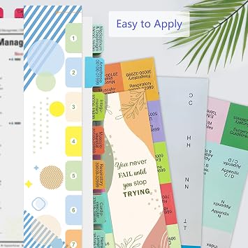 Improved Index Tabs for HCPCS Level II 2026 Codebook (AAPC Version), Color-Coded & Laminated, Printed Tabs with Blank Ones, Alignment Guide and Page Numbers Sheet Included, Tear-Resistant & Waterproof