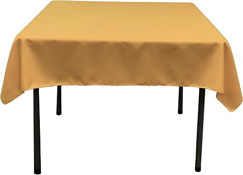 LA Linen. Mantel cuadrado de popelina de poliéster