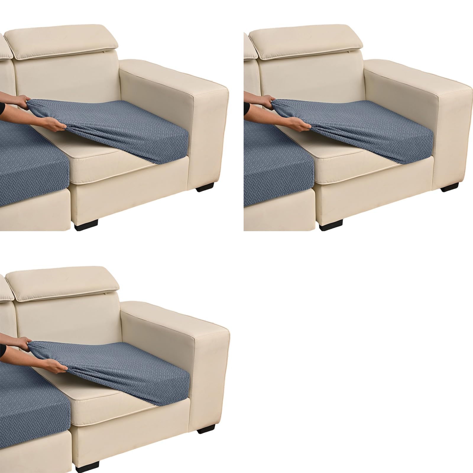 Msioytog Universals Elastic Sofa Cover for L Shape Sofas Stays Resistant to Shifting Secure Holds Easy Installion Sofa Cover
