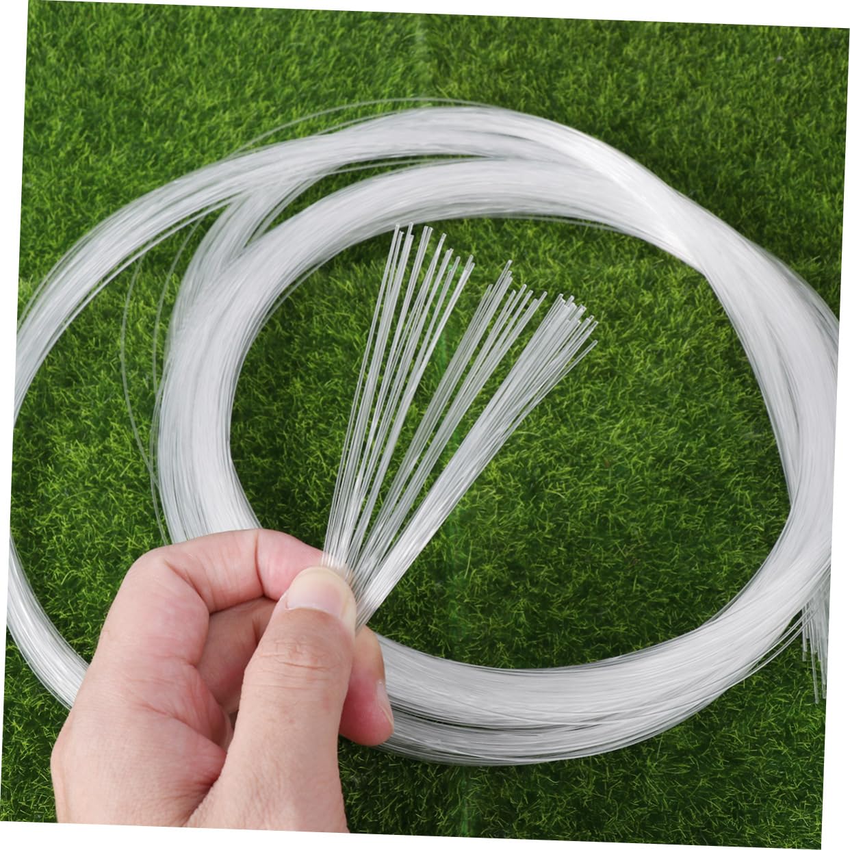 HOLIDYOYO Led Fiber Optic Fairy Curtain Light 50pcs 0.75mm Fiber 4m Long Decorative Lights Optic Source