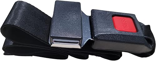 Miniatura 3 de Cinturón de seguridad para silla de ruedas de hasta 48 pulgadas, hebilla de metal de estilo automático, se adapta a la mayoría de sillas de ruedas