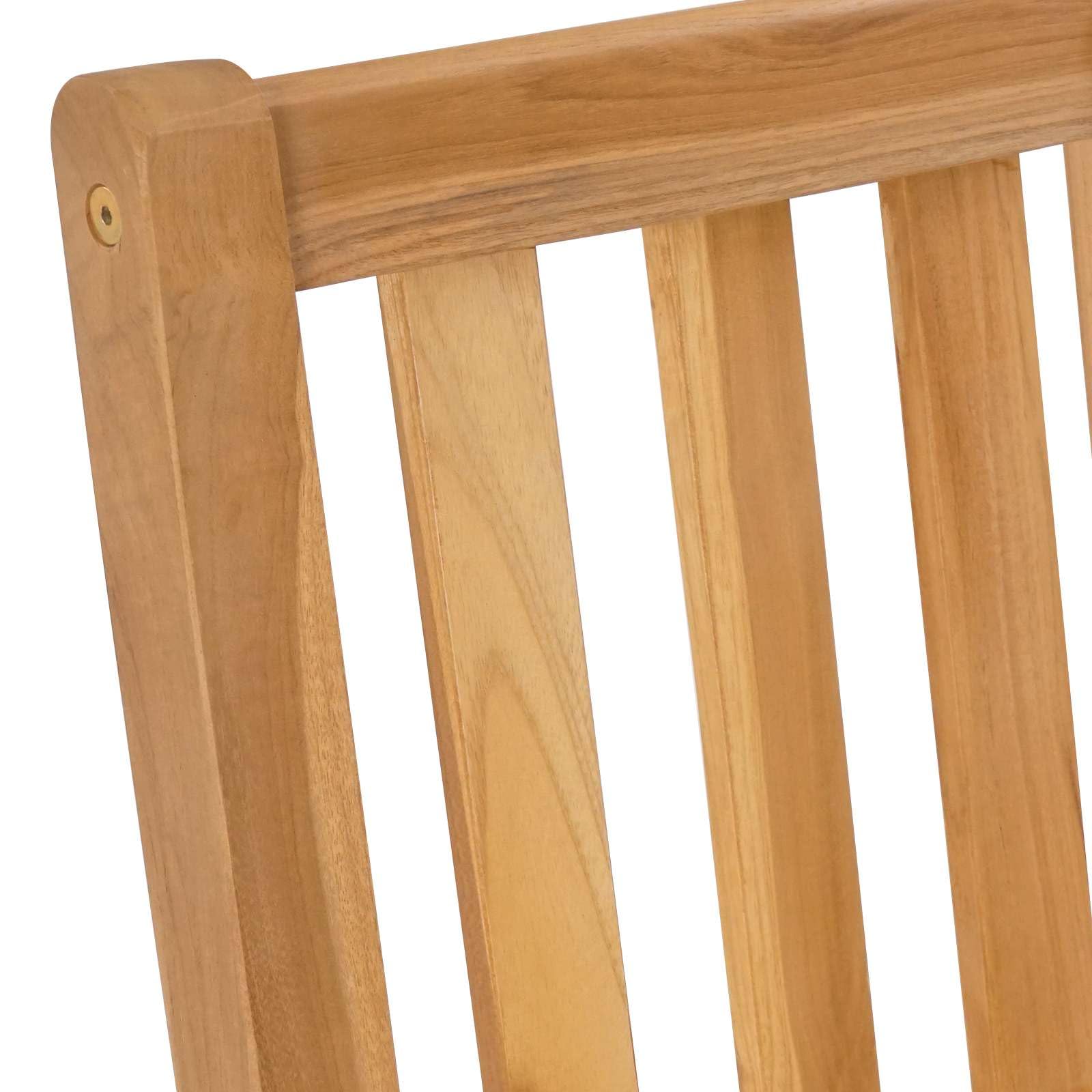 Stołek barowy 2 pcs brązowy Lite drewno teakowe Odporny na warunki atmosferyczne na zewnątrz Ogrodowy Wysoki hokery kuchenne do baru taras Nowoczesny design 110 kg wytrzymały