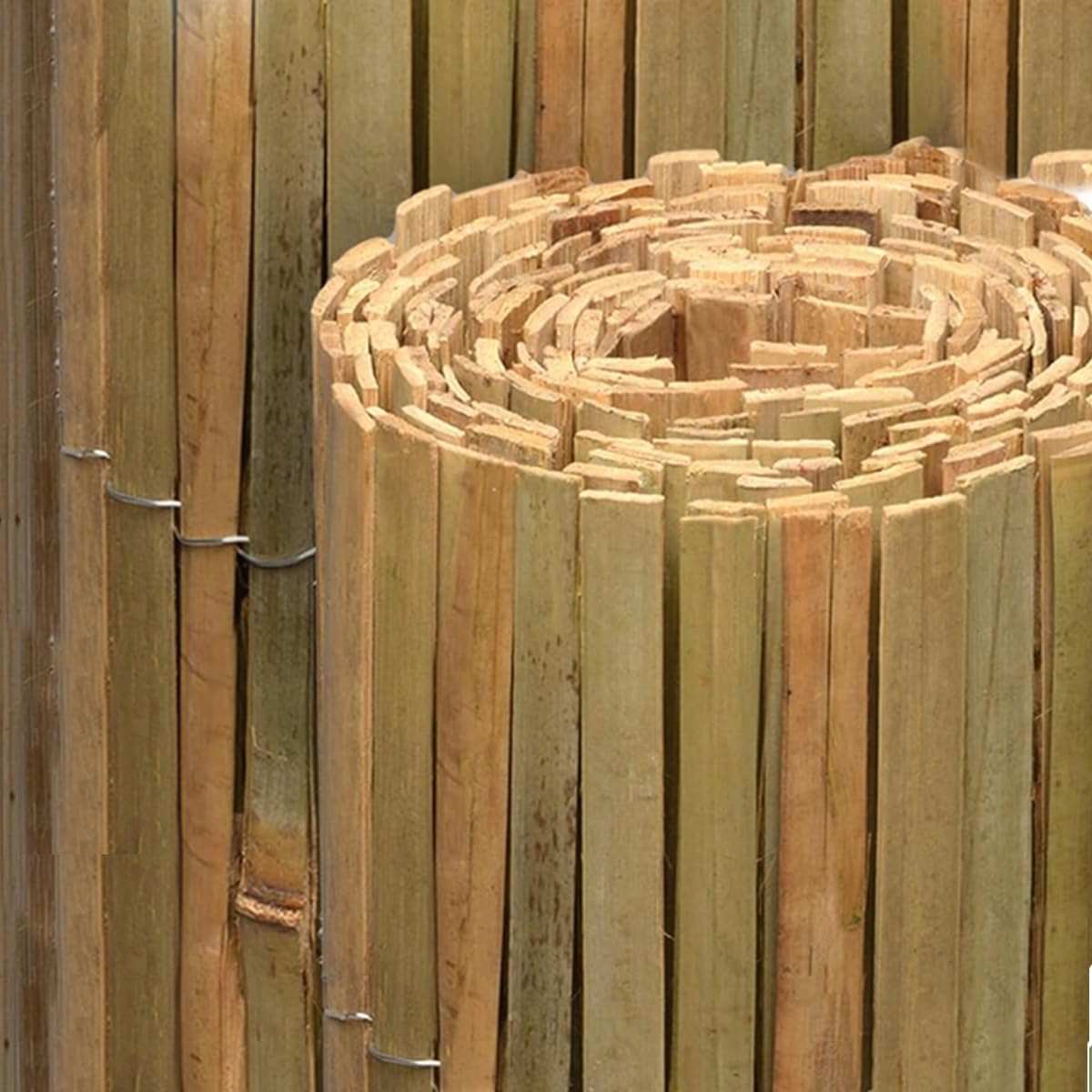 Lot de 2 Canisse en Bambou,Brise-Vue clôture de Jardin décorative extérieure, Couverture de Protection Contre Le Vent et Le Soleil - Hauteur 150 x Longueur 300 cm