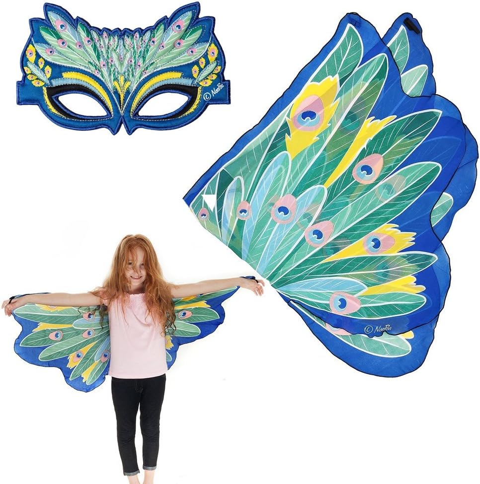 Douglas Cuddle Peacock Wings and Mask Bundle Set