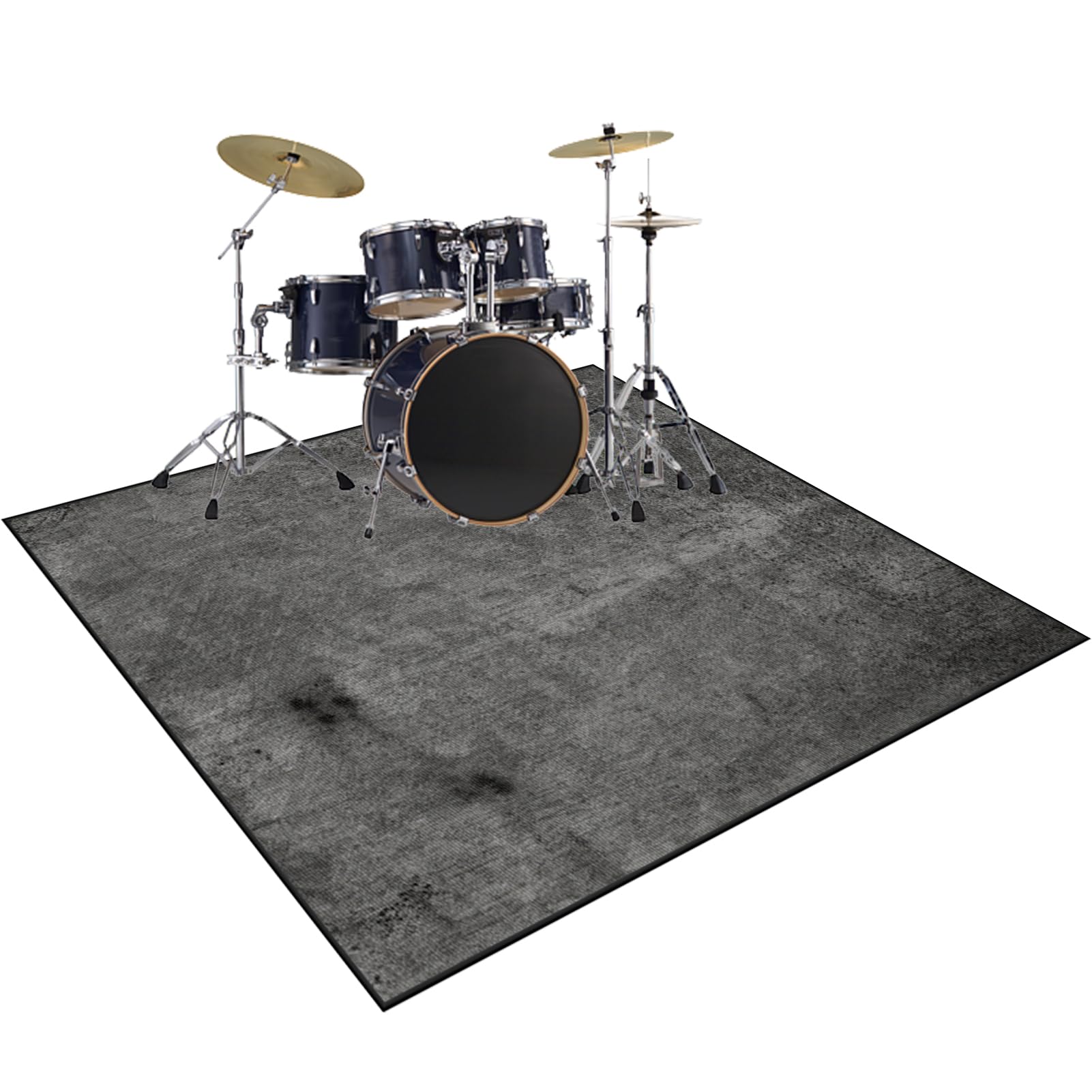 210 x 180 cm Tappetino per Batteria Acustica, Tappeto per Batteria Insonorizzato, Tappeto Professionale per Batteria e Strumenti a Percussione Elettronici per Grancassa Rullante e Altri Strumenti
