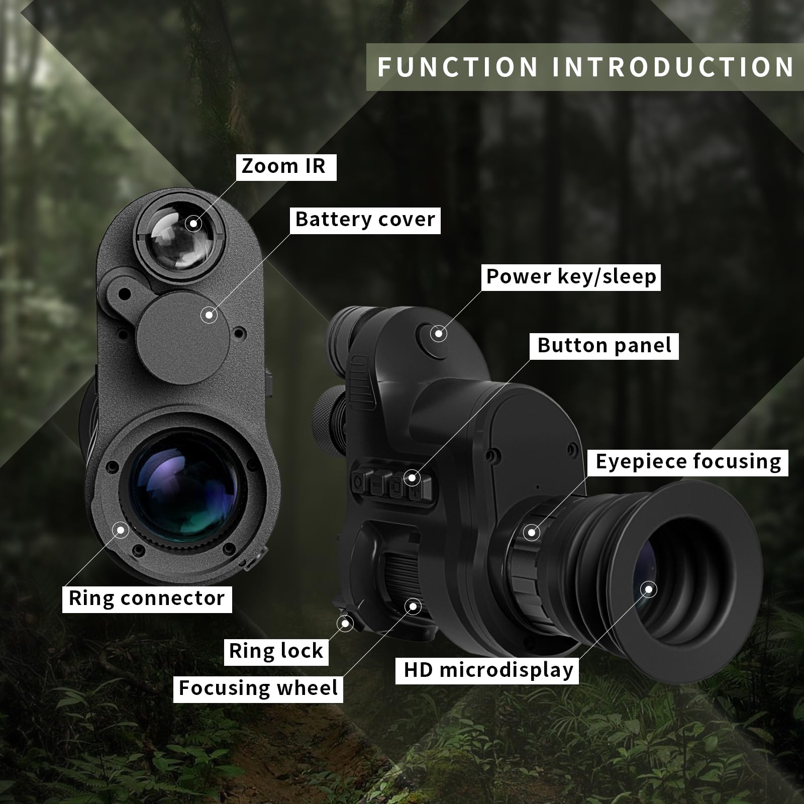 Amazon.com: henbaker Night Vision Monocular Digital Infrared
