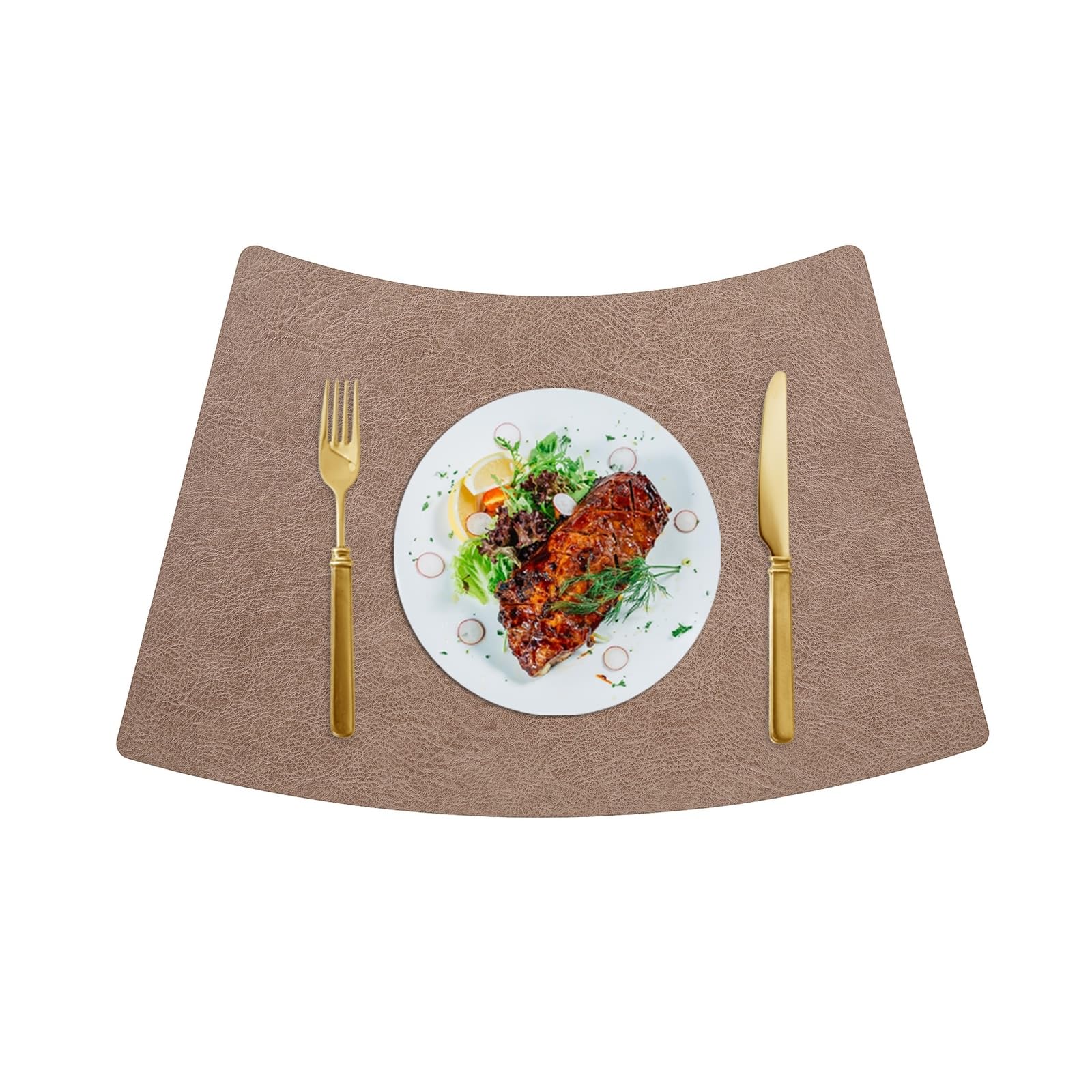 Sets de table en cuir effet vachette pour une décoration raffinée
