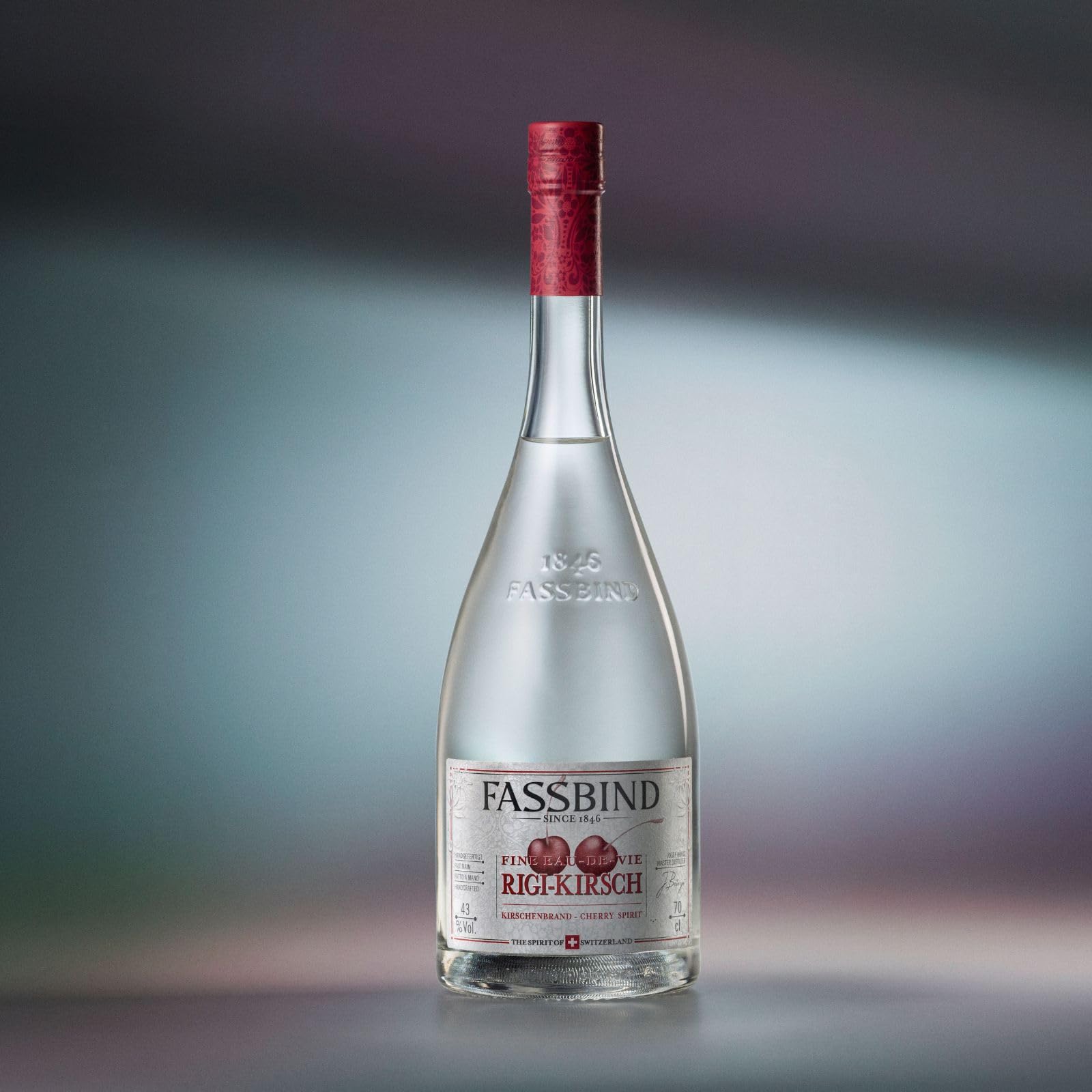 Fassbind Les Eaux de Vie Rigi-Kirsch in Geschenkpackung mit 43% vol. (1 x 0,7l)