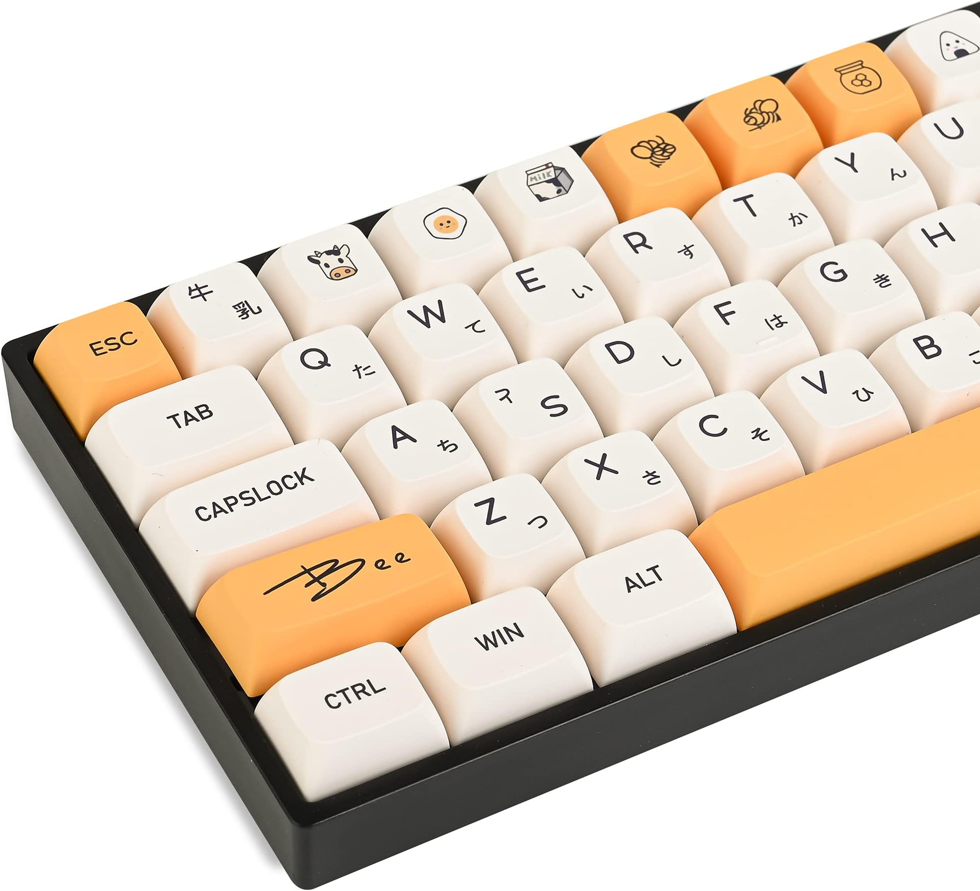 YMDK 61 64 68 DSA Profile 9009 Dye Sub ANSI ISO AZERTY QWERTZ España Reino Unido Francés Alemán Italiano Keyset PBT Keycap Para Teclado MX (conjunto ISO Francés