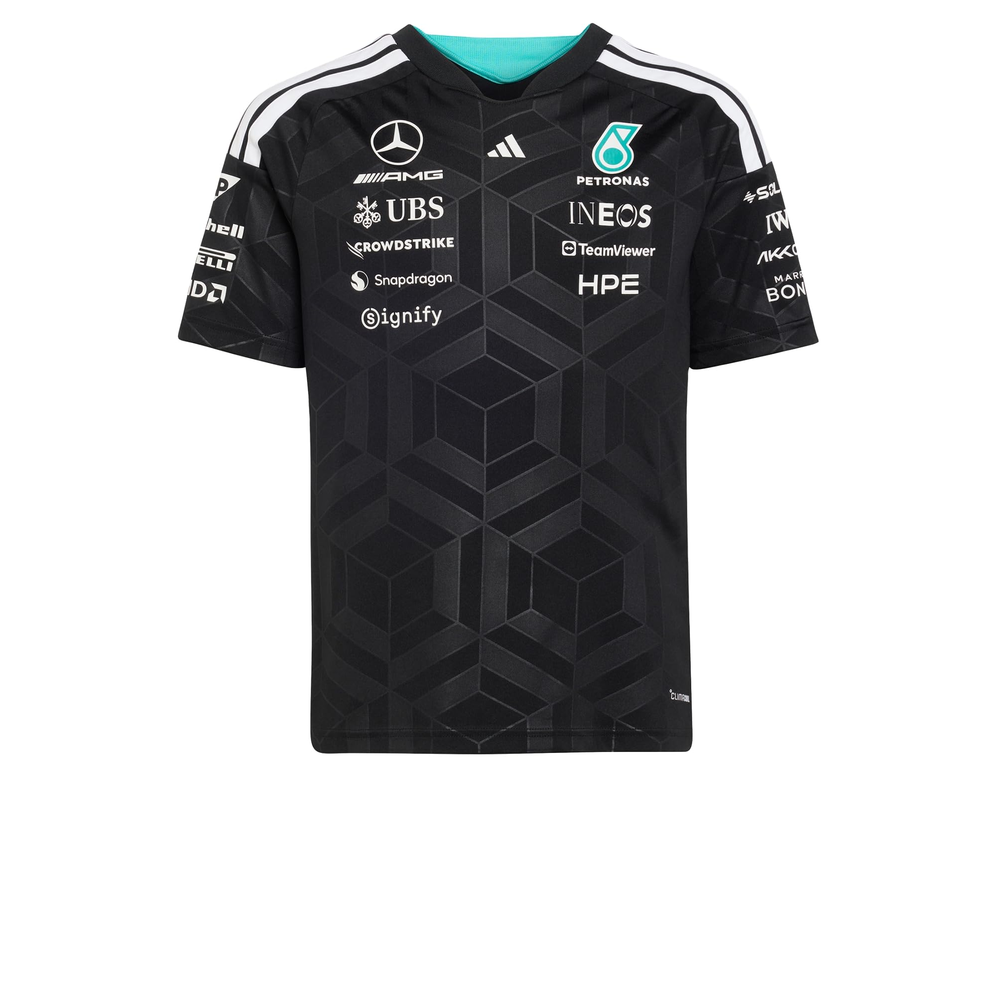 Adidas Unisex Kids Noir Mercedes Amg Kids Jersey Petronas Formula One Team Driver