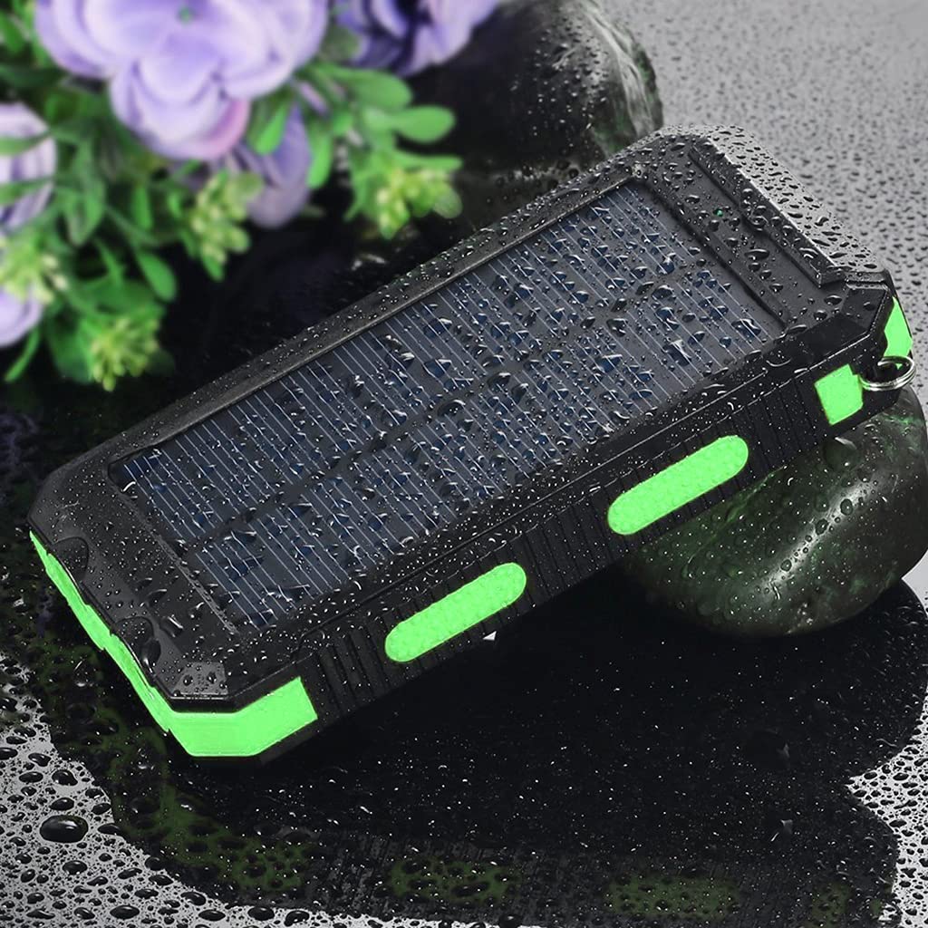 Solar 20000mAh Solar USB Puerto externo para Smartphone con luz LED