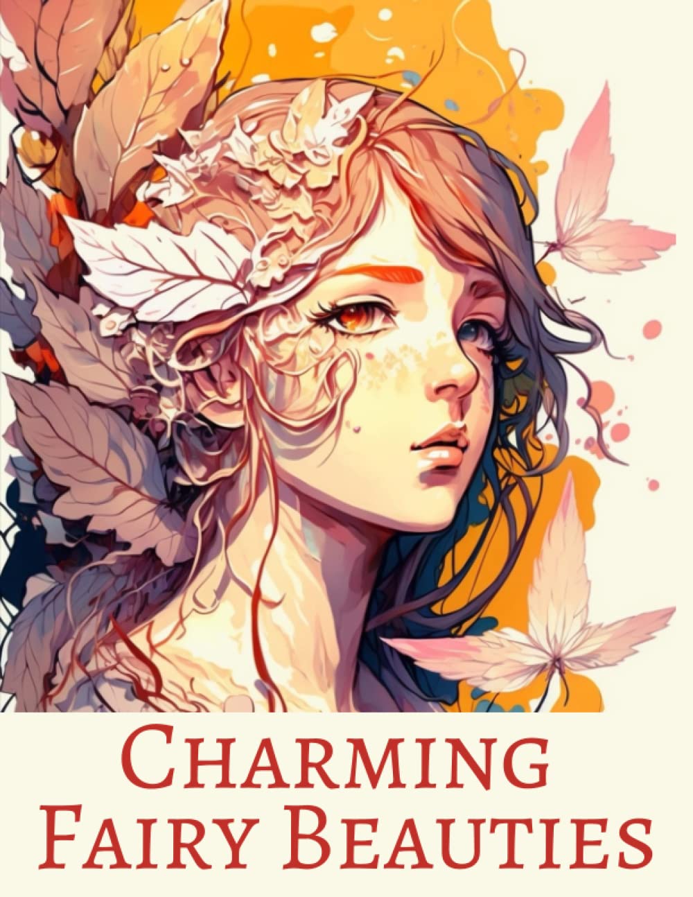 Charming Fairy Beauties, Coloring Book For Adults: Beautiful Women Portrait Illustrations, Relax Yourself In The Whimsical World Of Fairyland