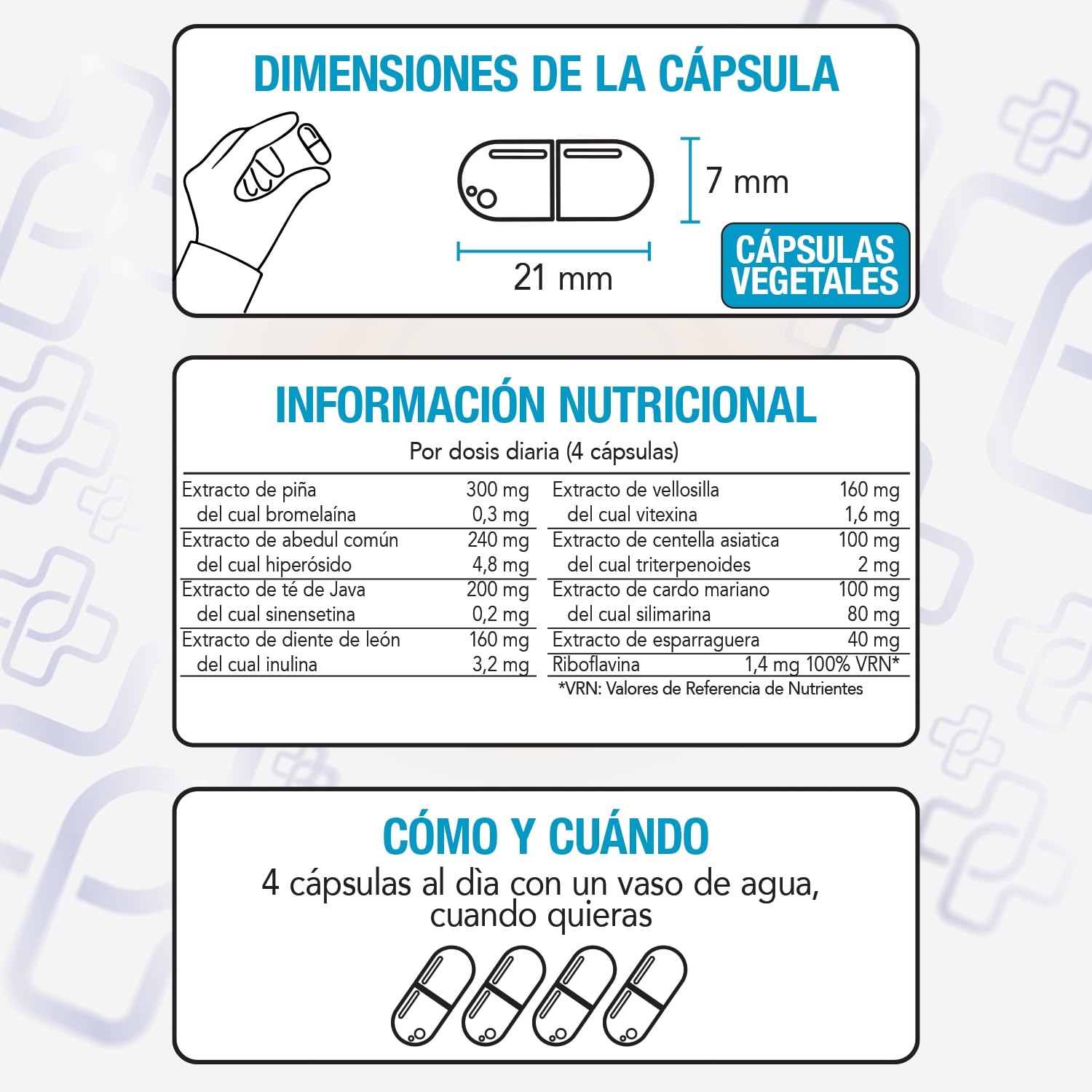 Detox Depurativo, Drenante Retencion De Liquidos 240 Cápsulas PiùLife, Diuretico Con Extractos Vegetales Bromelina, Centella Asiatica, Abedul, Ortosifón, Diente de León, Pilosella, Cardo Mariano