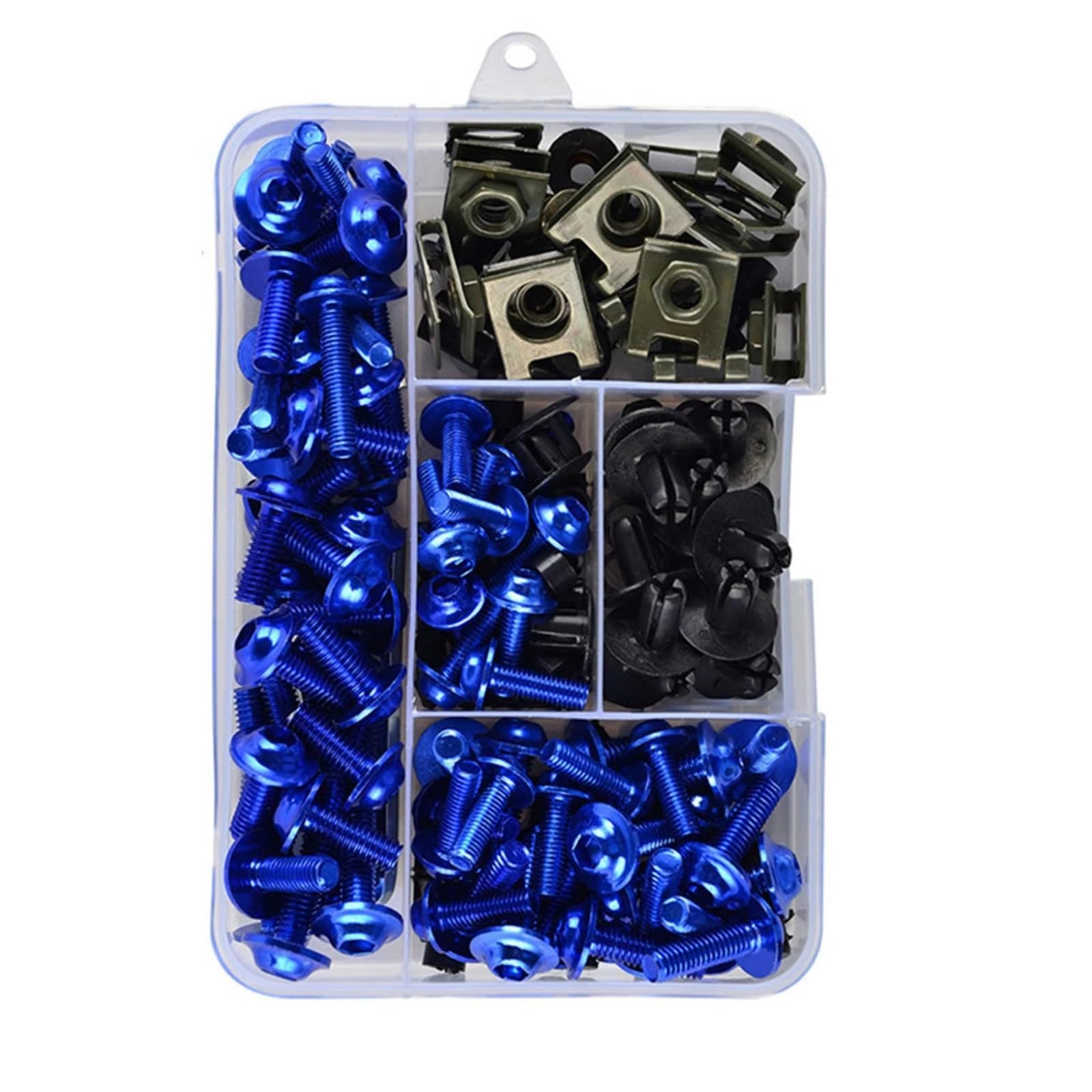 Compatibile Con 195PCS Viti Per Moto Carena Bullone Vite Dado Kit Viti Per Carrozzeria Kit Universale Per Moto Set Di Dadi E Bulloni Kit Viti Moto