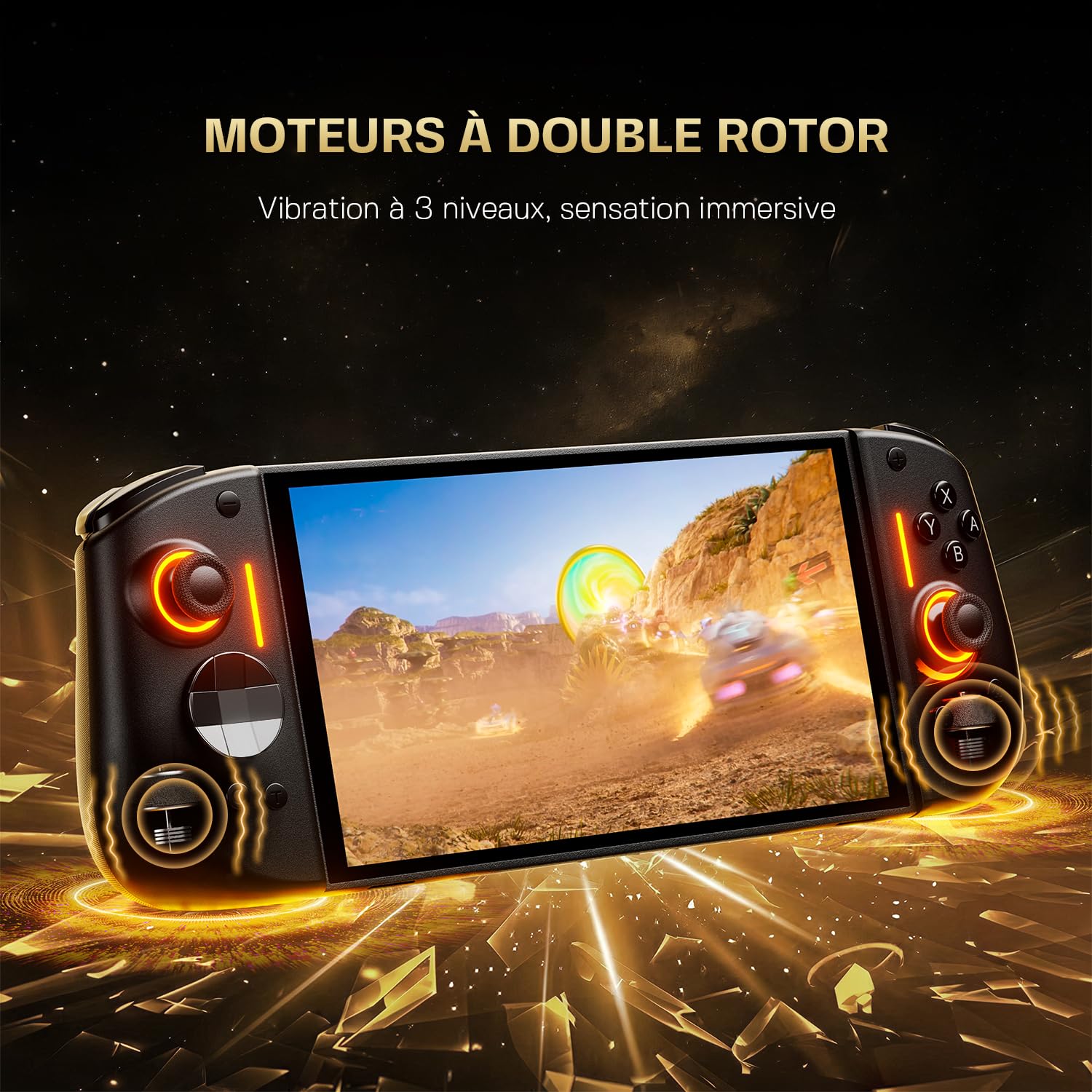 NYXI Hyperion 3 Manette Switch 2 – Premier Manette sans fil de tiers au monde pour Switch 2, Joystick à effet Hall, Gyroscope à 9 axes, Récupération & Bouton C, Turbo & Vibration, Ergonomique
