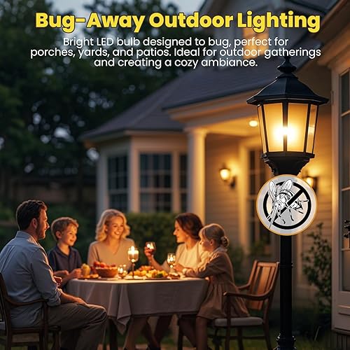 Miniatura 4 de Bombillas de luz naranja, A19 LED de Navidad, bombillas naranjas para exteriores, equivalente a 60 W, bombilla naranja E26 de 9 W, bombilla naranja