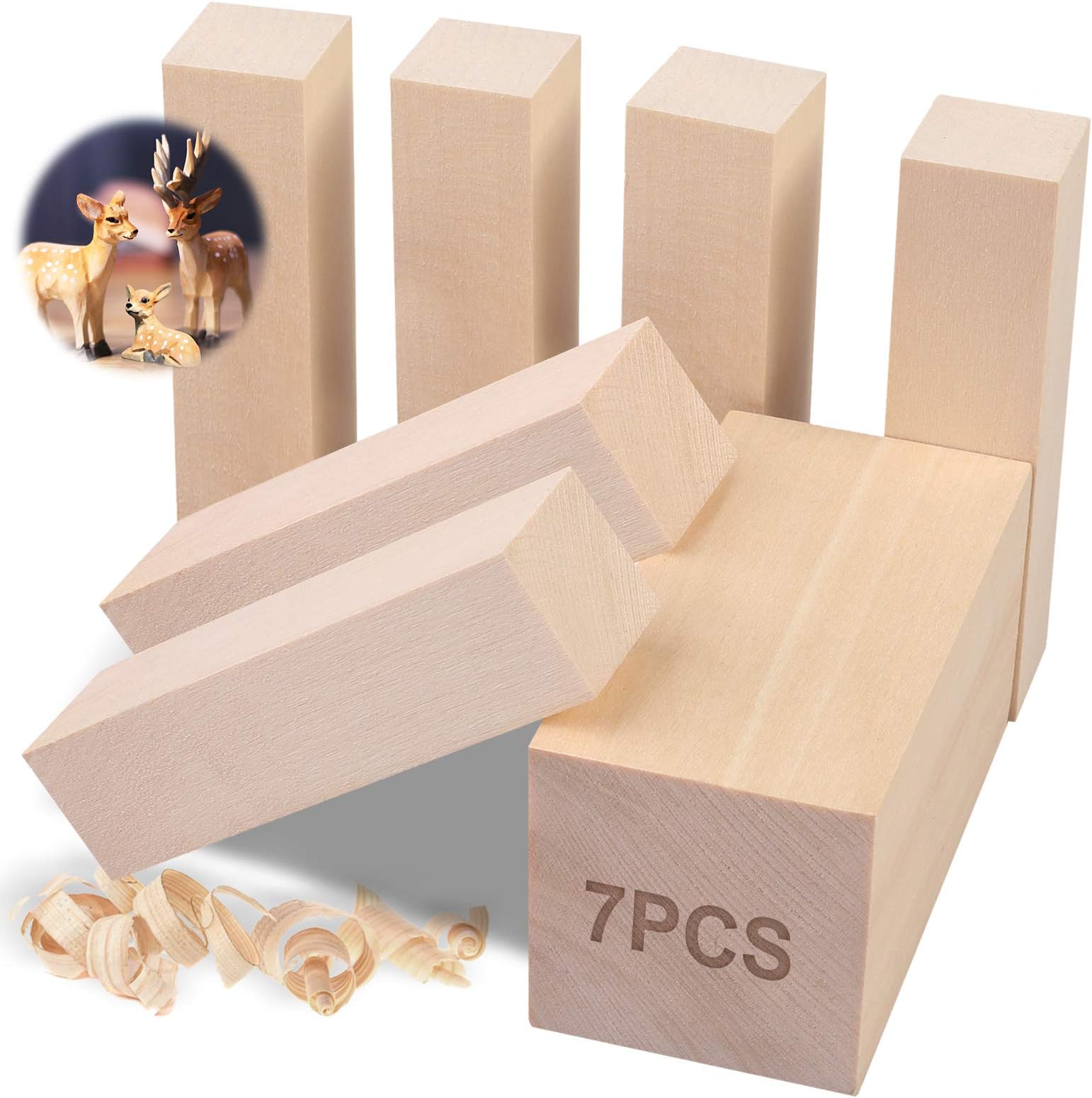 Basswood Large Carving Blocks Kit Best Wood Carving Kit