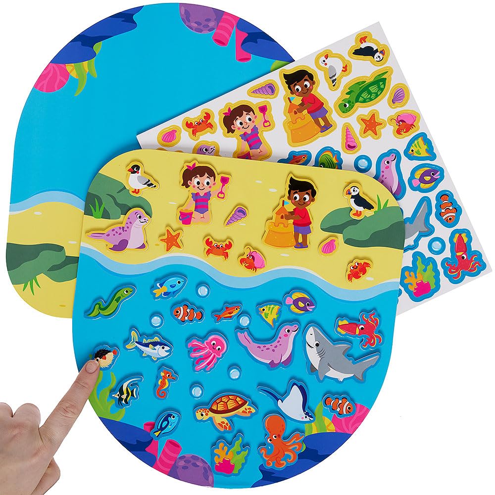 Baker Ross VC245 Sealife Magnetic Picture Scene - Each, Under the Sea Magnetic Storyboard