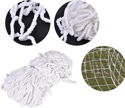 Miniatura 5 de Bnineteenteam Red de fútbol de fútbol, red de repuesto para portería de fútbol deportivo, tamaño completo, 6 x 4 pies, 8 x 6 pies, 12 x 6 pies, 24 x