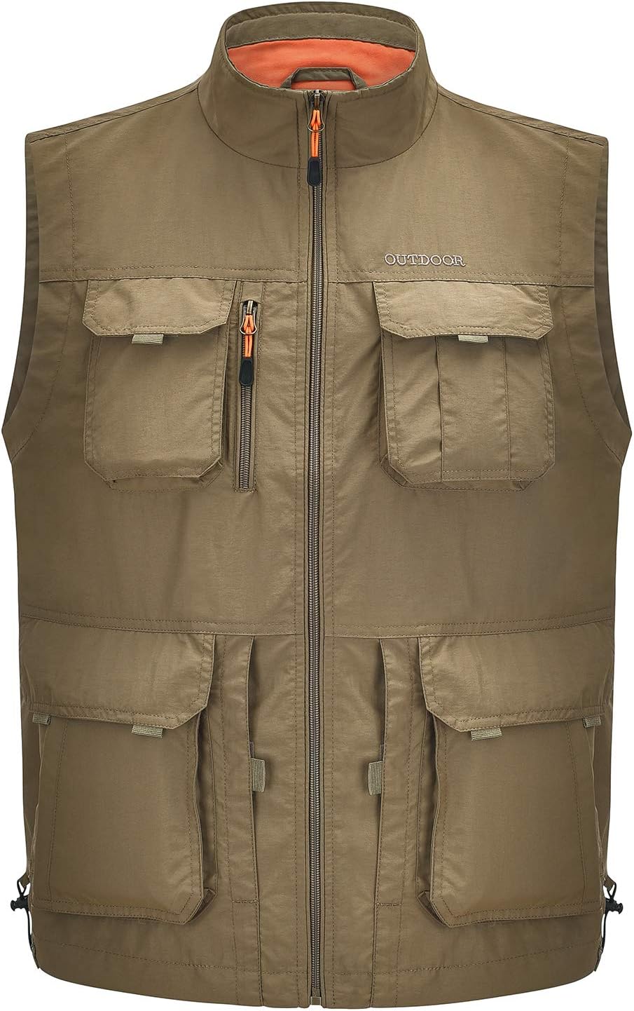 Spanye Men's Vest Outdoor Multi-Pocket Loose Mesh Vests Photography Fishing Jacket Waistcoat