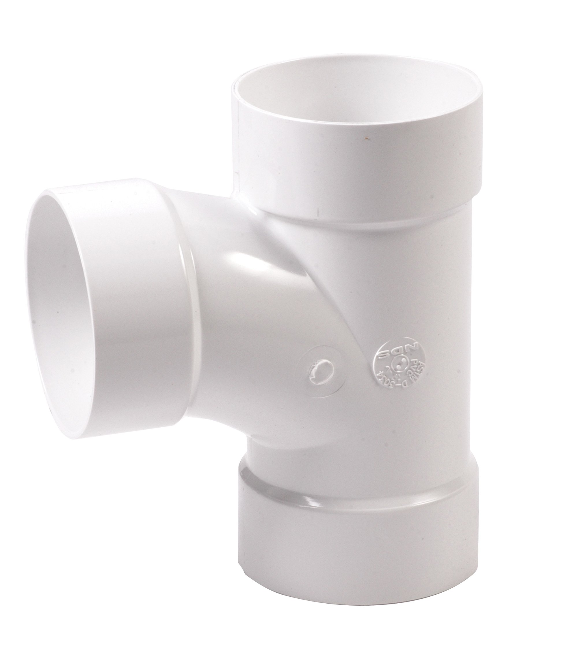 Amazon.com: NDS 6P09 PVC S&D Sanitary Tee, 6-Inch, for Hub X Hub