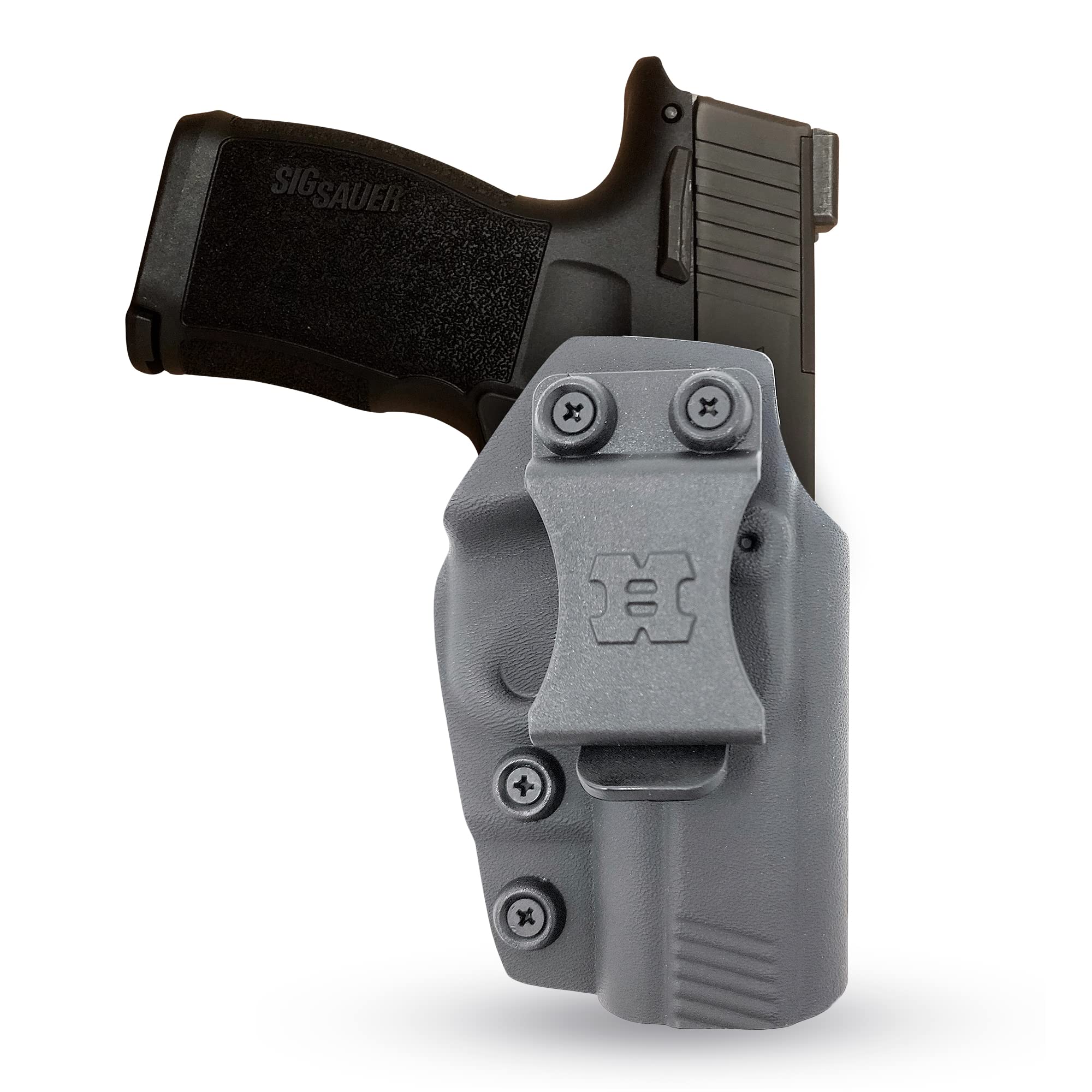 Kydex Holster for SIG Sauer P365XL Concealed Carry Iwb Holster - by Houston - Lined Inside for Strong Retention and Protection - Reinforced Plastic Clip - Lightweight
