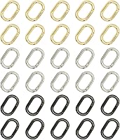 Vista 1 de 30 ganchos de resorte para llavero, hebilla de llavero para llaveros, 3