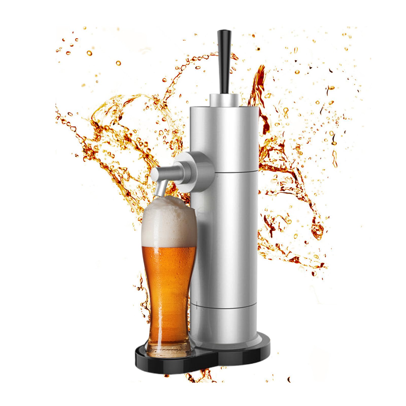Plata,Grifo Cerveza,Dispensador De Cerveza,Espumador De Cerveza,Enlatados Cerveza Espuma Fabricante De La Cerveza para Casa