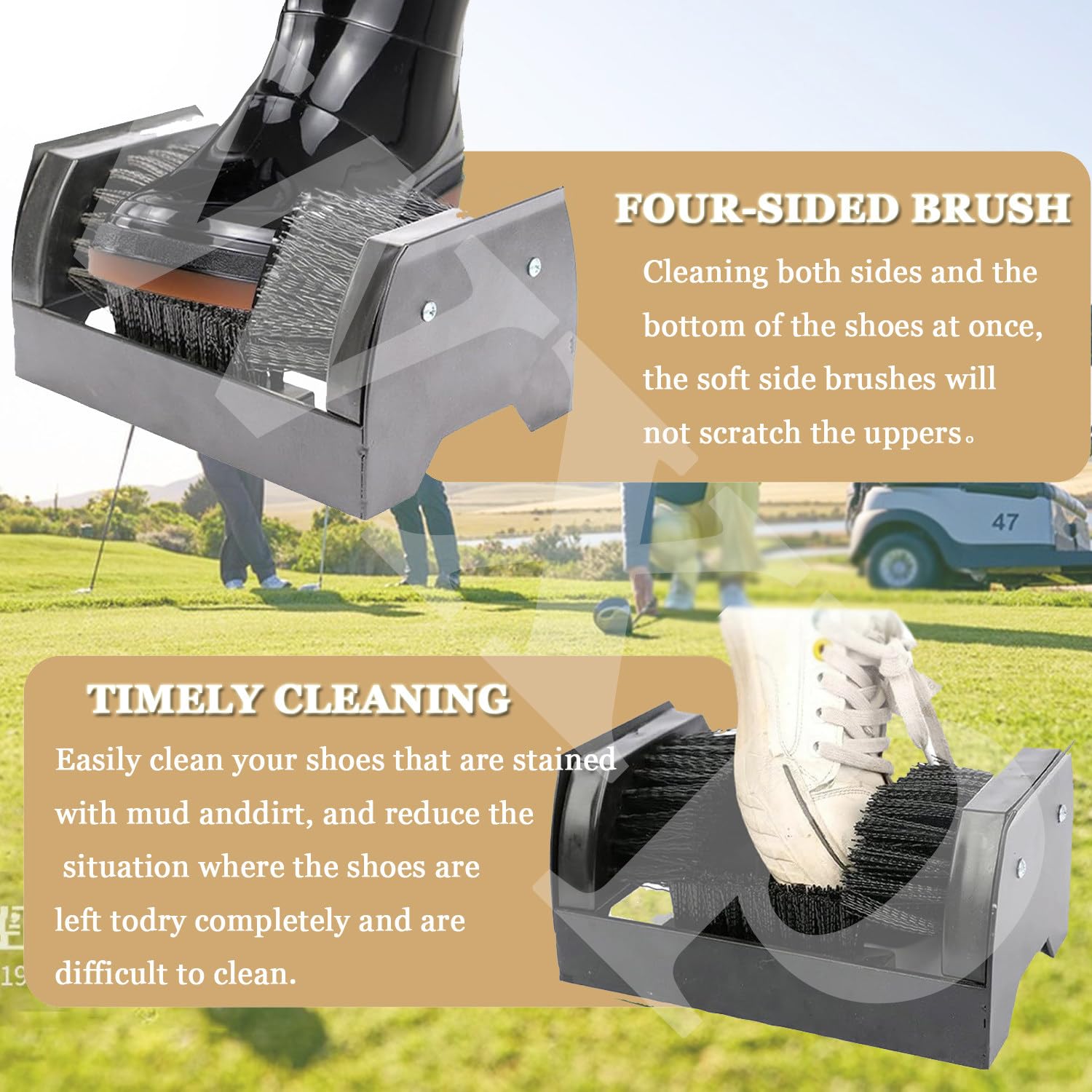 Brosse Nettoyage Grattoir Chaussures Extérieur,Outil Nettoyage Chaussures,Brosse Grattoir Chaussures,Brosse Nettoyage Bottes,Outil Portatif Nettoyage Tapis épurateur Po