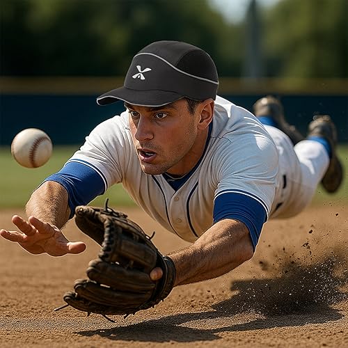 Vista 27 de TIHEEN Unisex Safety Bump Cap, Baseball Hat Style with Reflective Stripes Lightweight and Breathable Hard Hat Head Protection Cap 18110 Azul