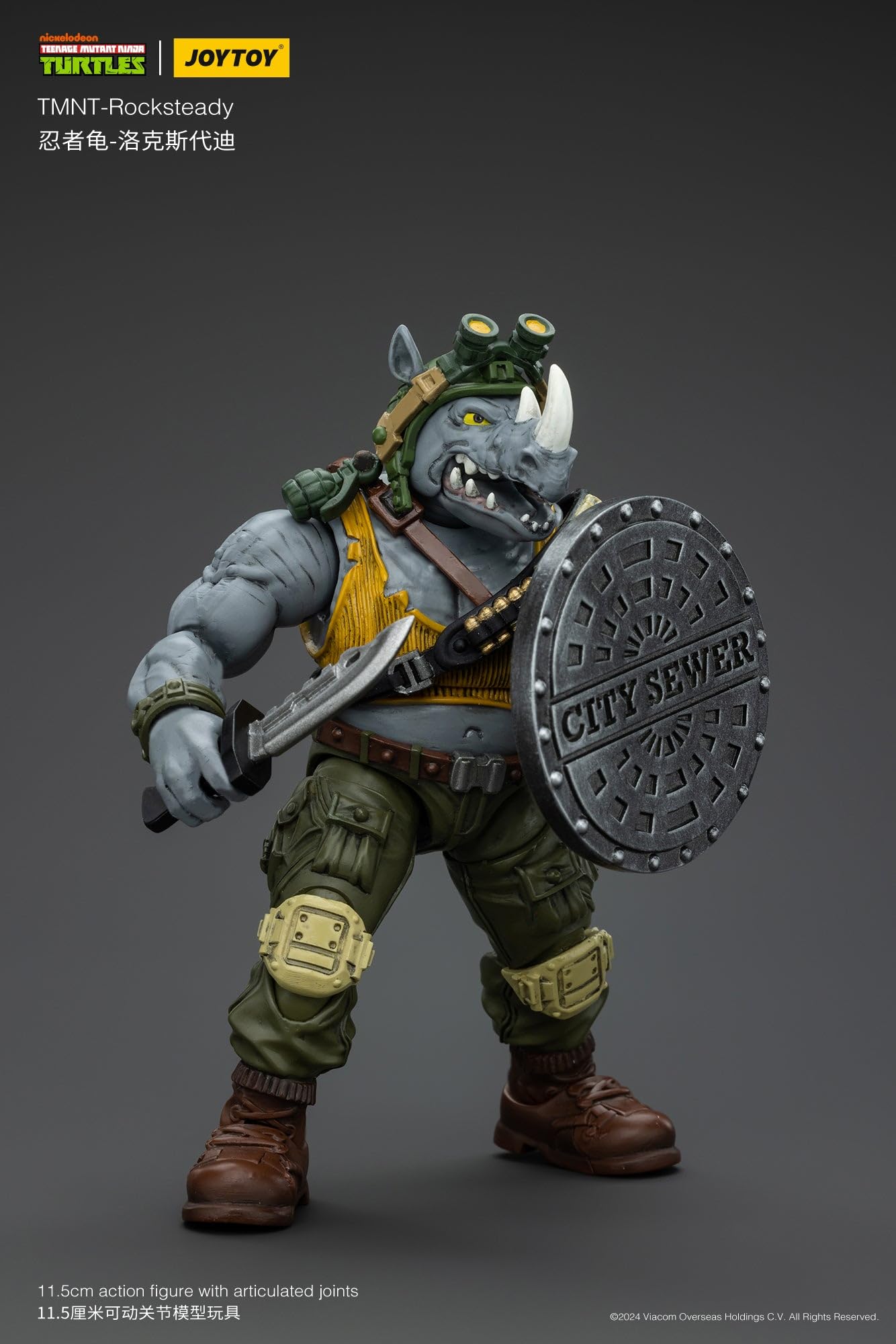 Amazon.co.jp: JOYTOY TMNT ミュータント タートルズ ロックステディ 1