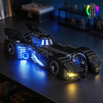 BrickBling Remote Control Light Set Compatible with Lego Batmobile 76355