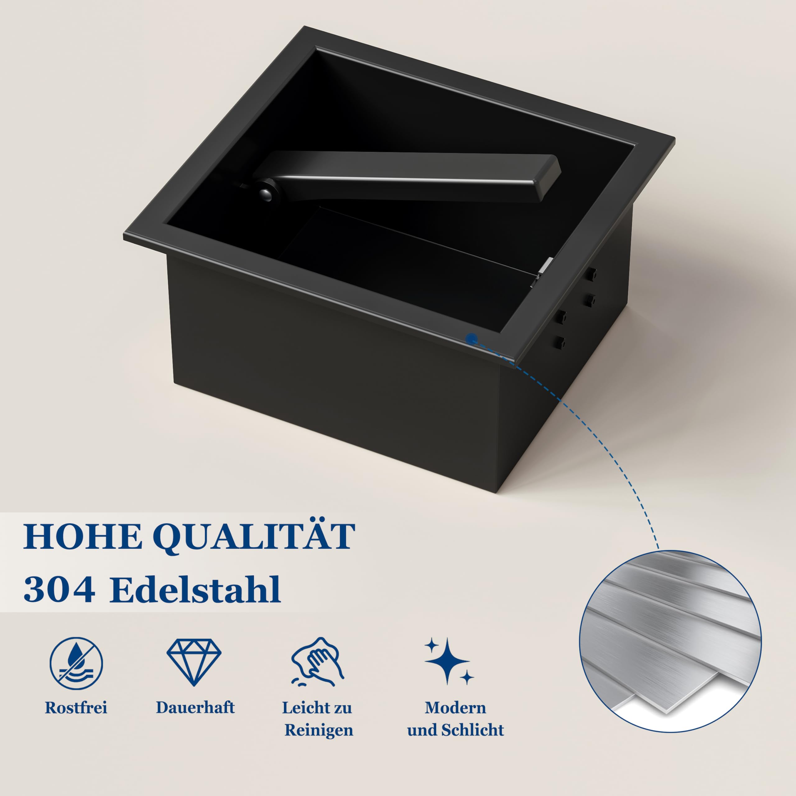 Push-to-Open Einbau Toilettenpapierhalter, Edelstahl 304 Wandnische Klopapierhalter, Bad Papierspender mit Drucköffner, platzsparender WC Rollenhalter für Renovierung und Modernisierung